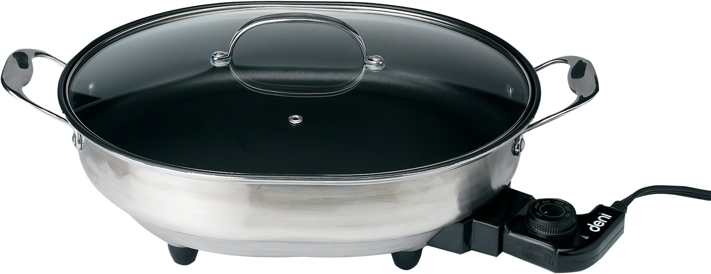 Deni 8340 Stainless Steel Electric Skillet, 12 in x 14.5 inch