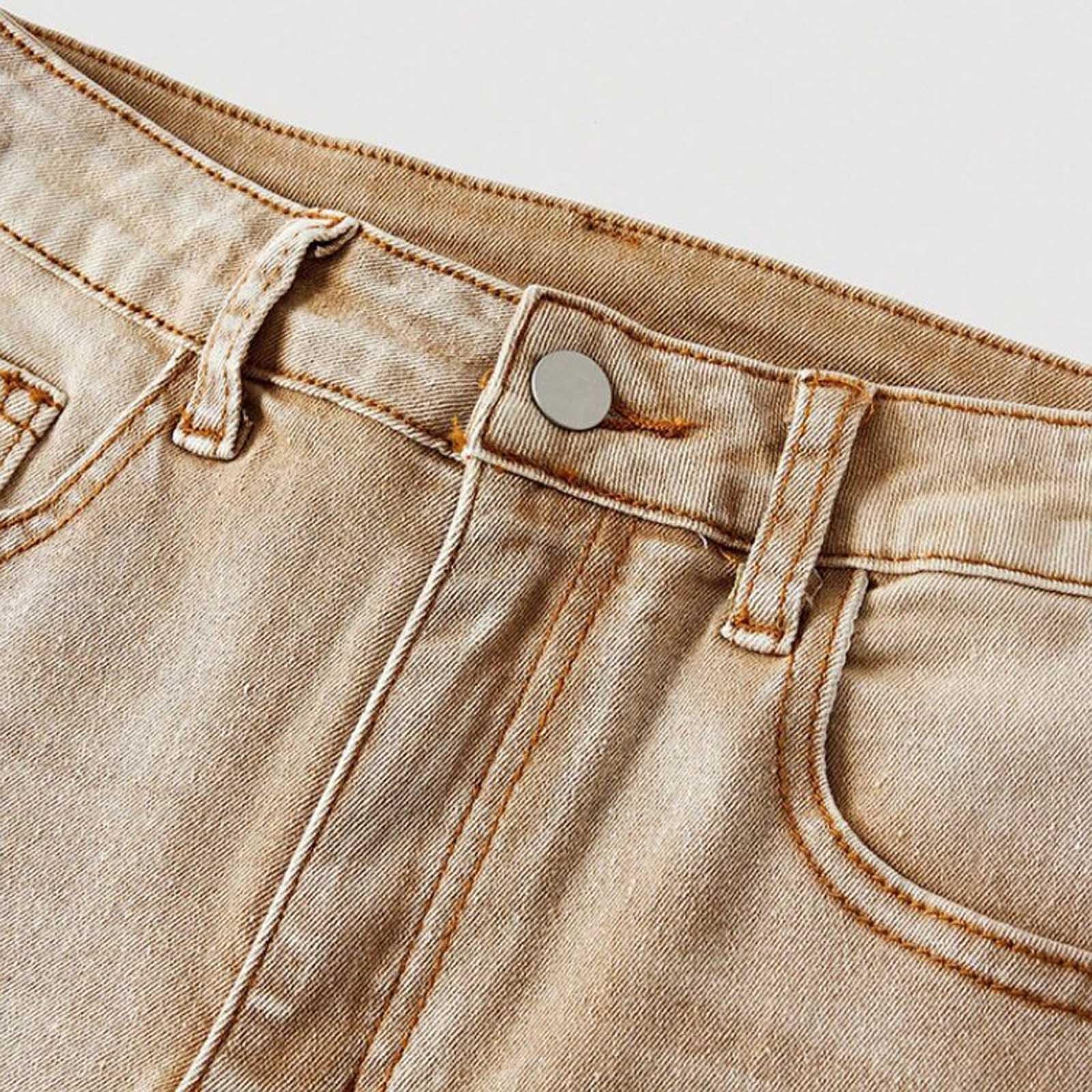 Genérico Vaqueros Niña 9-13 Años Slim Fit Acampanados Pantalon Vaquero Adolescentes Chica Elasticos Corazones Moda Hippie Jeans Pantalones Vaqueros de Trabajo Denim Primavera 2026