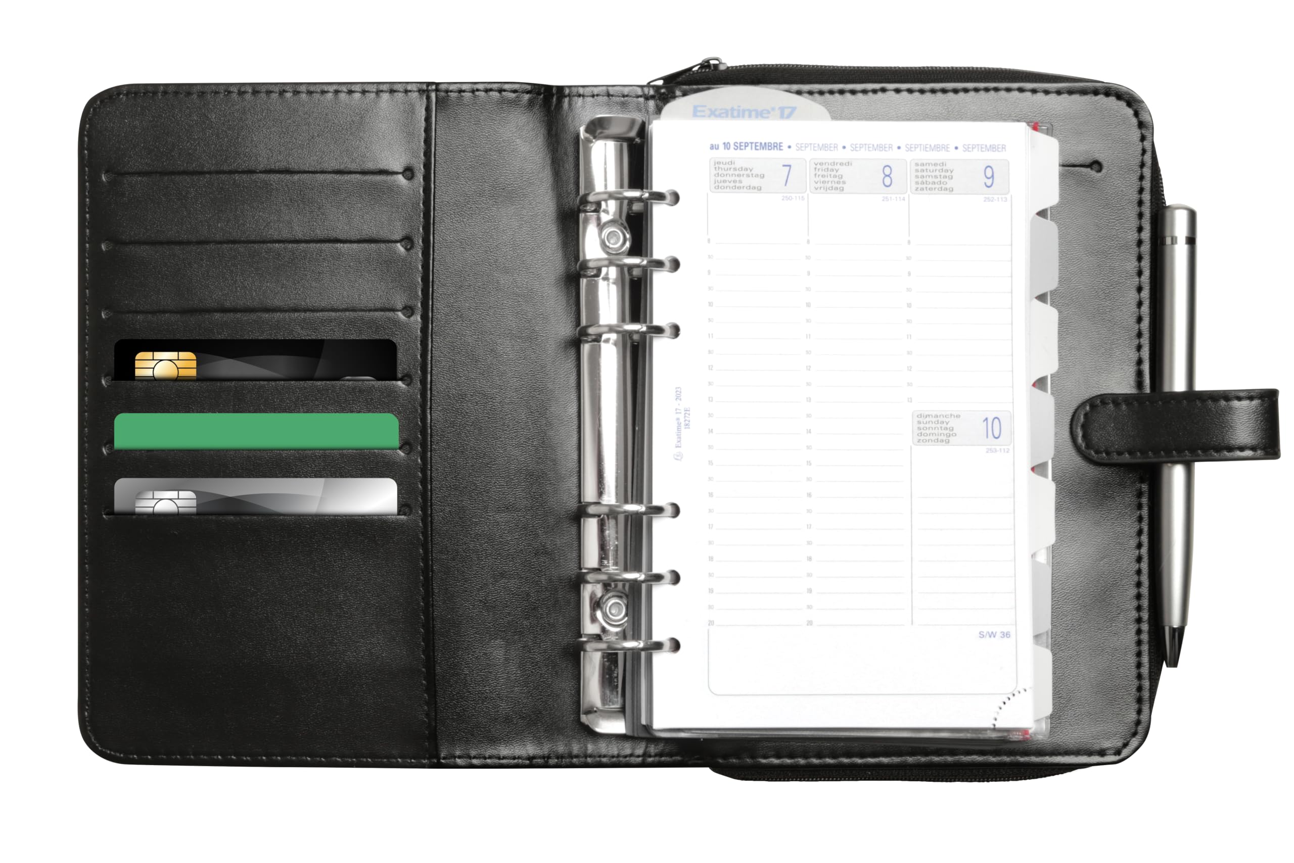 Exacompta Organiser Exatime 17 Dual, Agenda 16 mesi da settembre a dicembre, 15 x 20 cm anno 2013 2014 (lingua italiana non garantita) nero