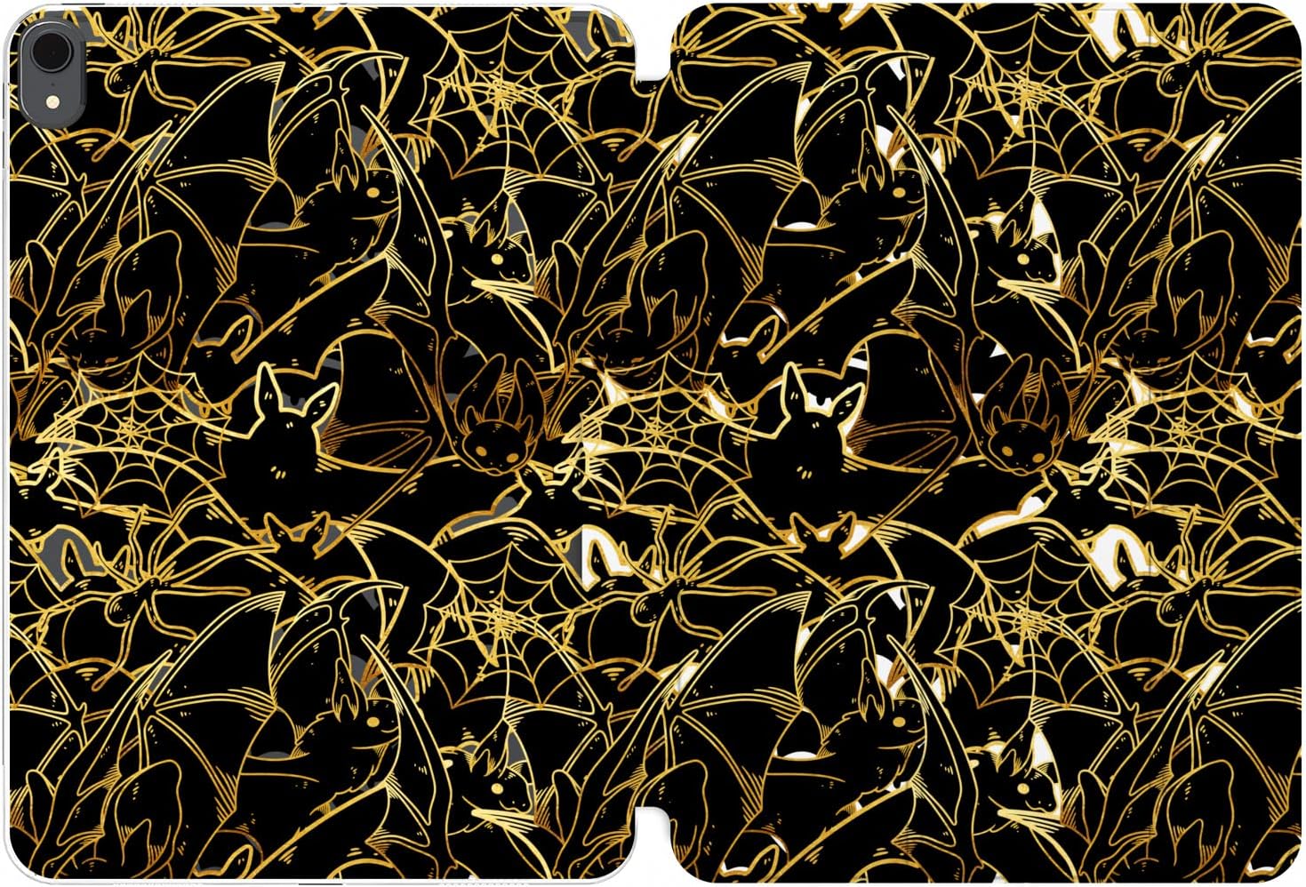 Case for iPad Pro 13 M4 Air M2 11 2024 4th 10.9 2022 10.2 12.9 10.5 9.7 Mini 6 5 4 3 2 1 Stand Cute Celestial Slim fit Closure Bats Art Trend Magnetic Design Print Witchcraft Halloween