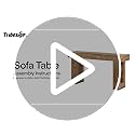 Tribesigns 63-Inch Long Console Table, Wooden Rectangular Sofa Table Behind The Couch, Farmhouse Entryway Table for Entrance, Hallway, Living Room (Mix Brown)