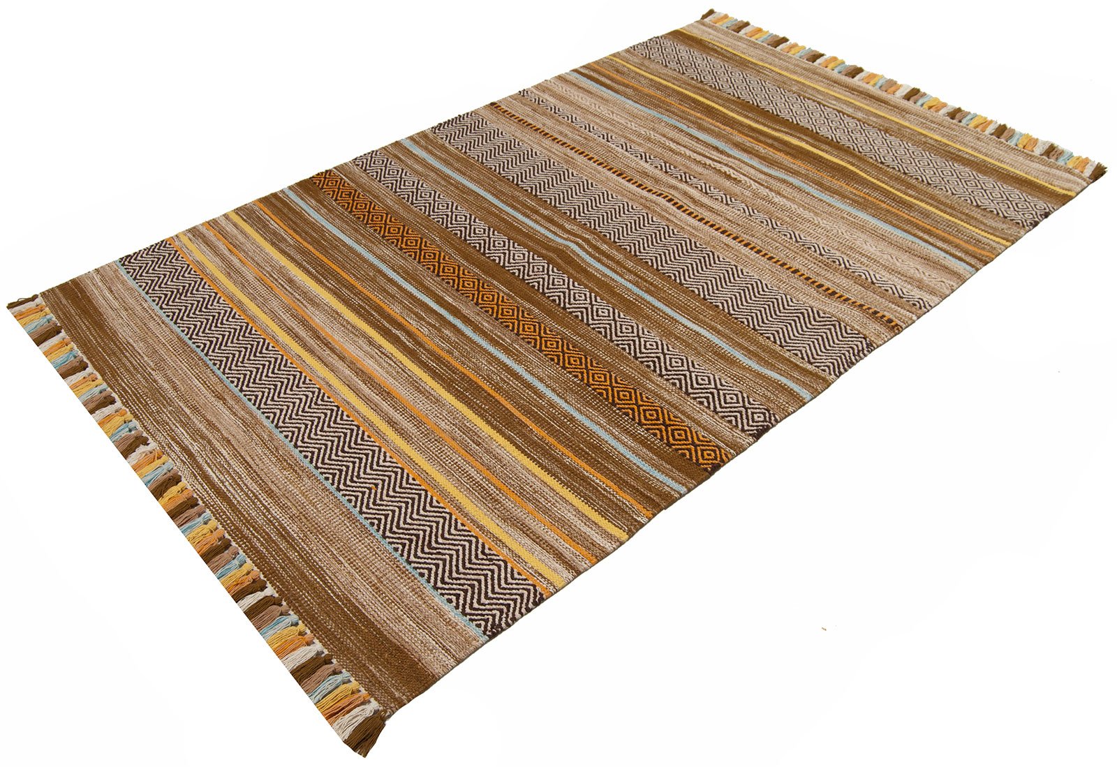Galleria Farah1970 - 220x160 CM Kilim Autentico, Originale e Fatto a Mano Ideale Per la Sala , Salotto , Ufficio , Seconda casa e la cucina