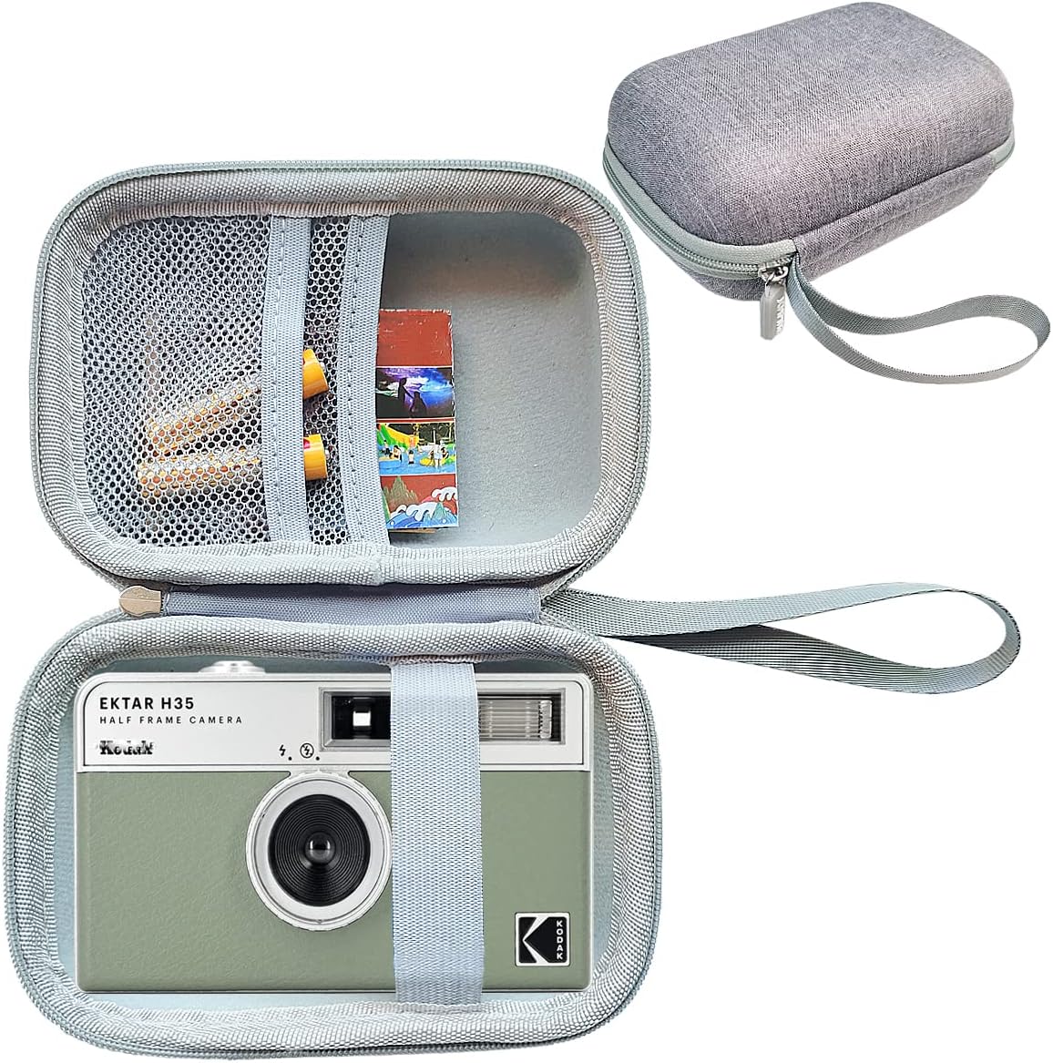 JCHPINEHard Carrying Case for KODAK EKTAR H35 Half Frame Film Camera, Protective Storage Travel Case for Kodak Ultra F9 M35 Film Camera Accessories (Grey)