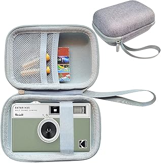 Hard Carrying Case for KODAK EKTAR H35 Half Frame Film Camera, Protective Storage Travel Case for Kodak Ultra F9 M35 Film Camera Accessories (Only Case) (Grey)