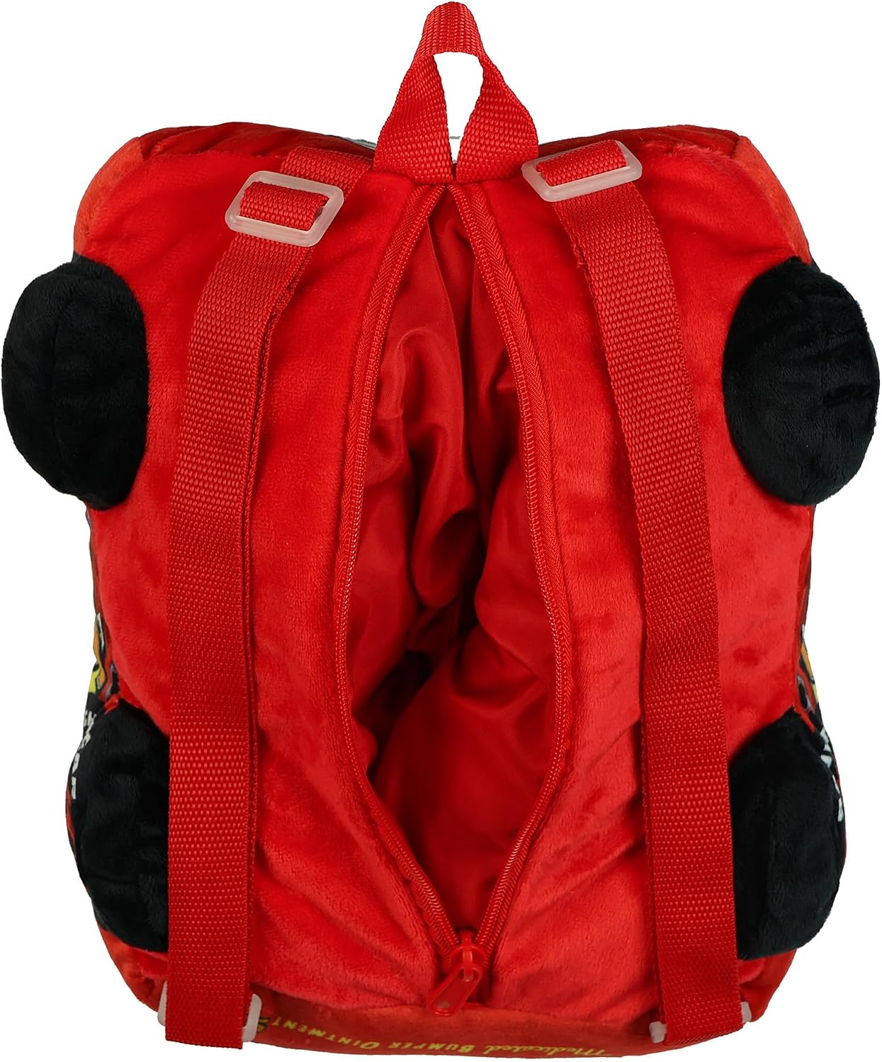 Disney Cars Mini Backpack Lightning McQueen Character 12" Soft-Shell Bag with Adjustable Shoulder Straps