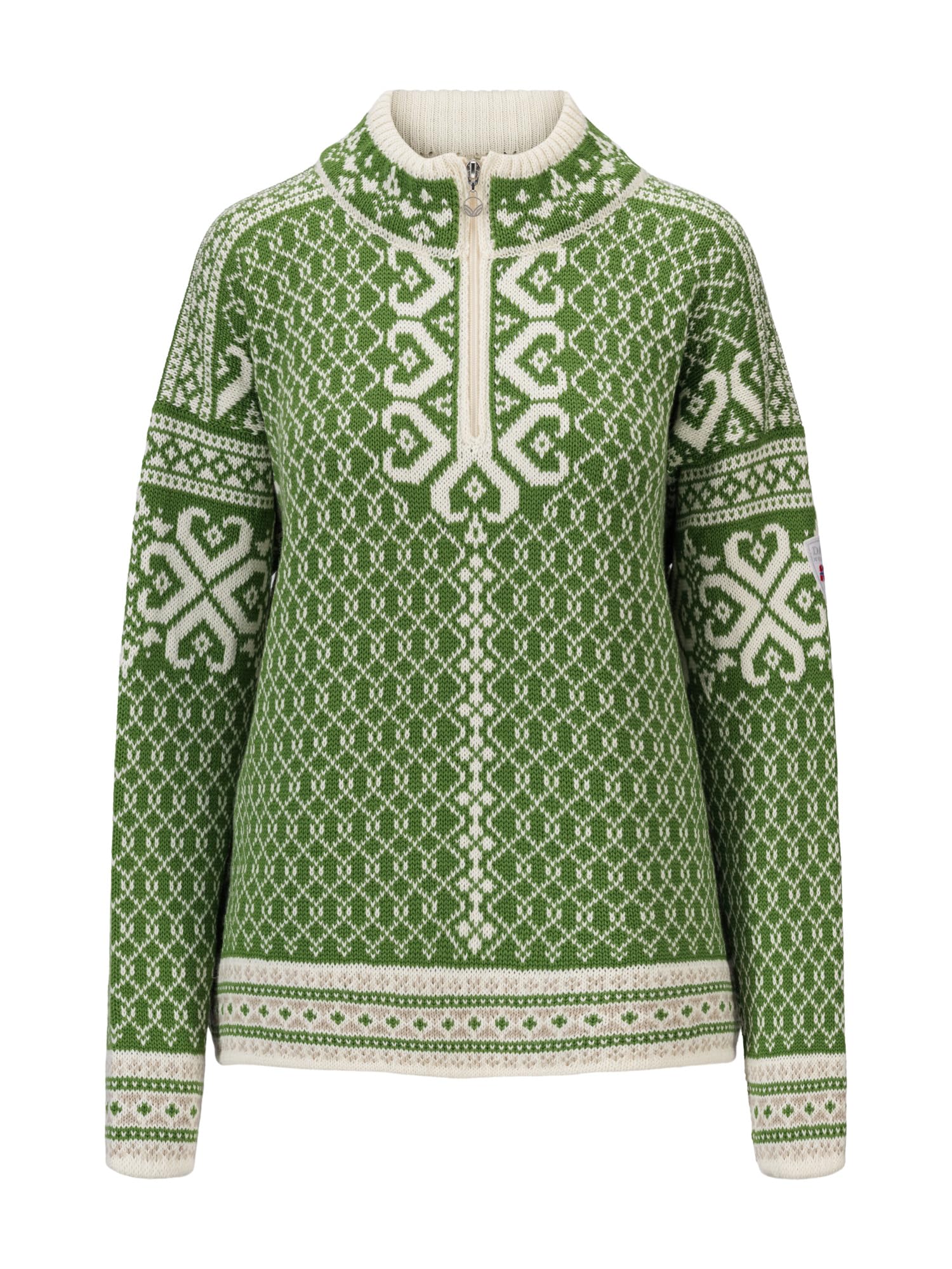 Dale of Norway Leknes Ladies Sweater - Wool Knit Sweater for Women - Relaxed Fit