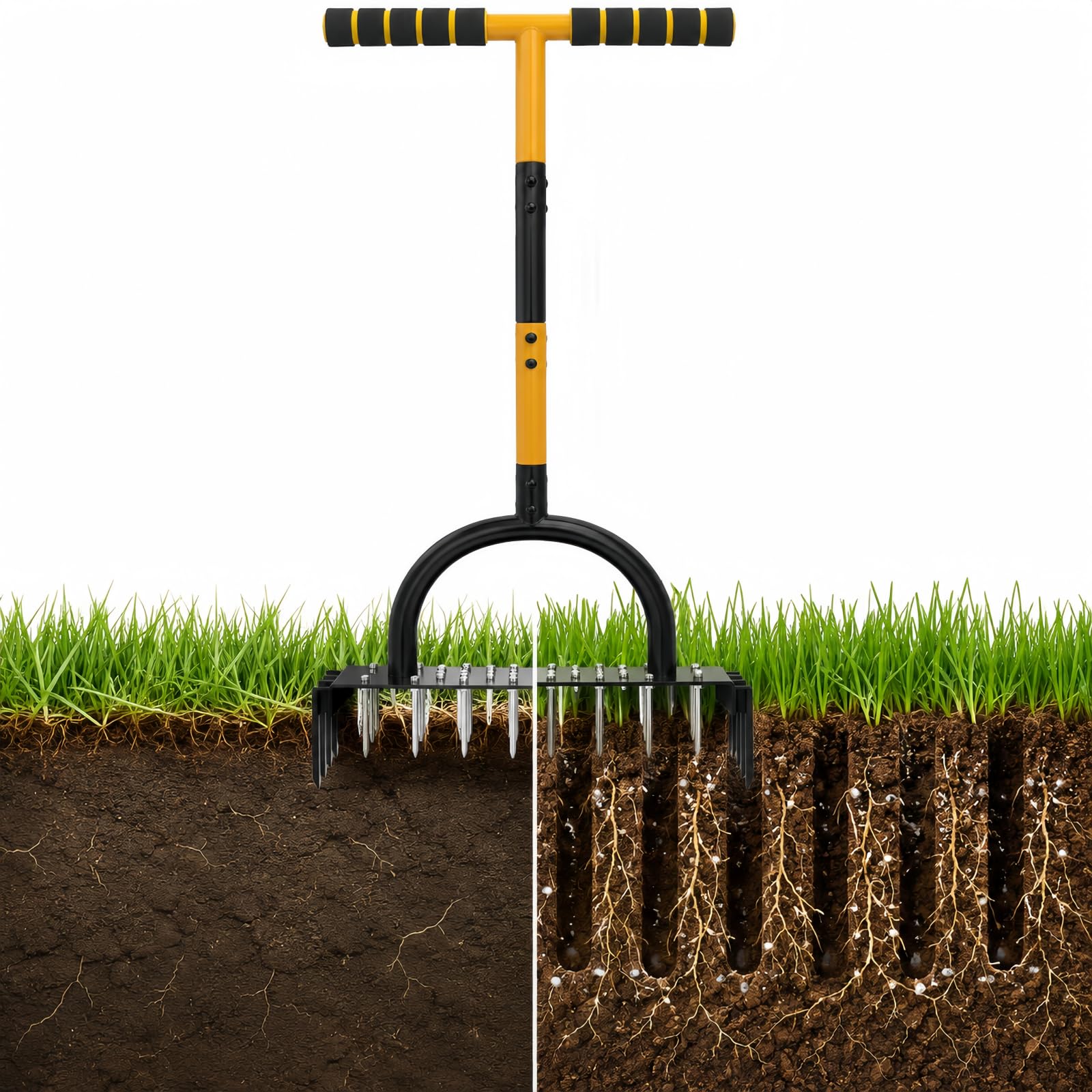 Aerator do zagęszczania gleby, ogrodu, pielęgnacji trawnika