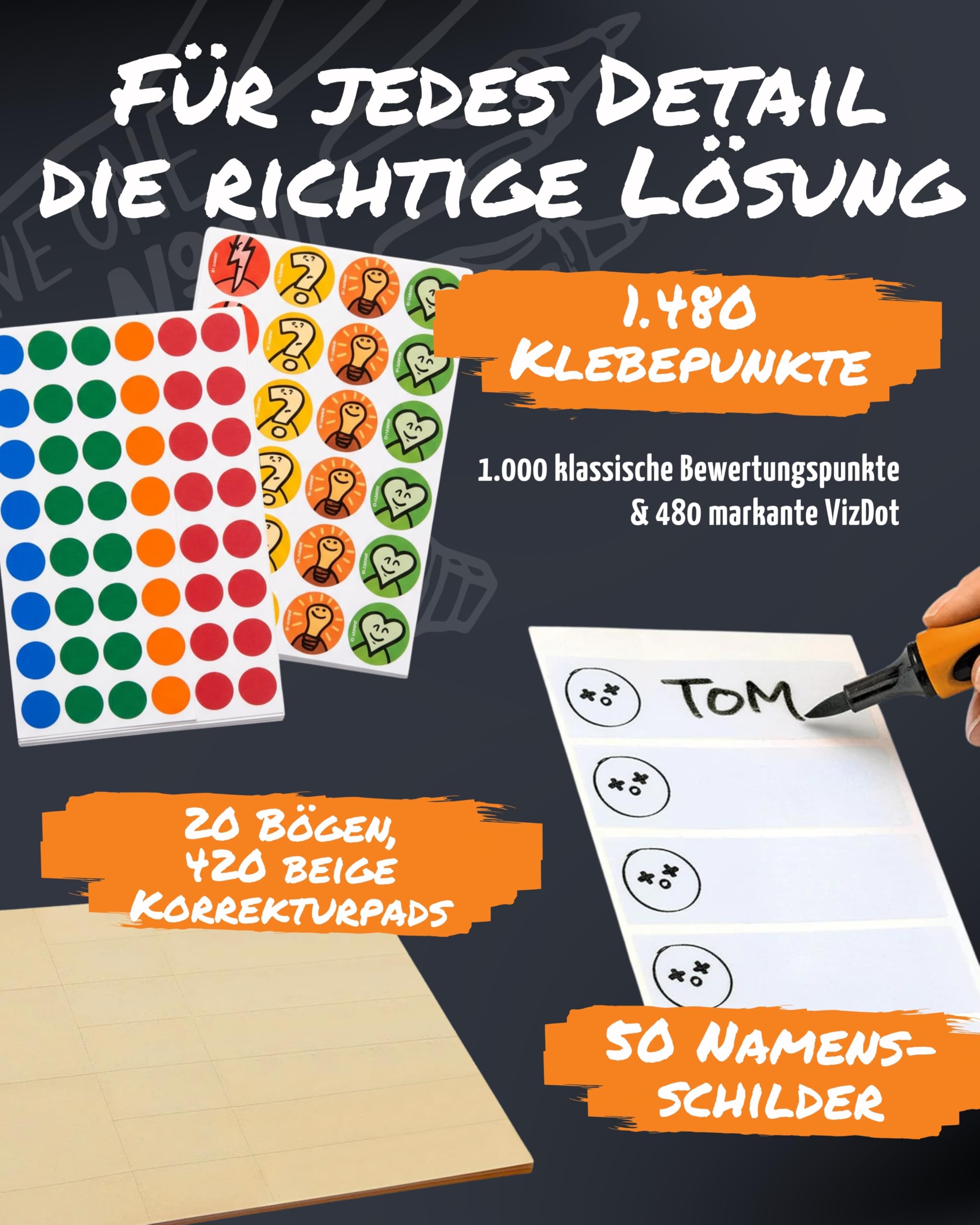 Neuland WorkshopKoffer Novario® XL Pin-It Basic I Moderationskoffer mit Inhalt I 1250 Moderationskarten, 24 Flipchart Markern & Aufbewahrungsboxen I Koffer inkl. Flipchart Zubehör