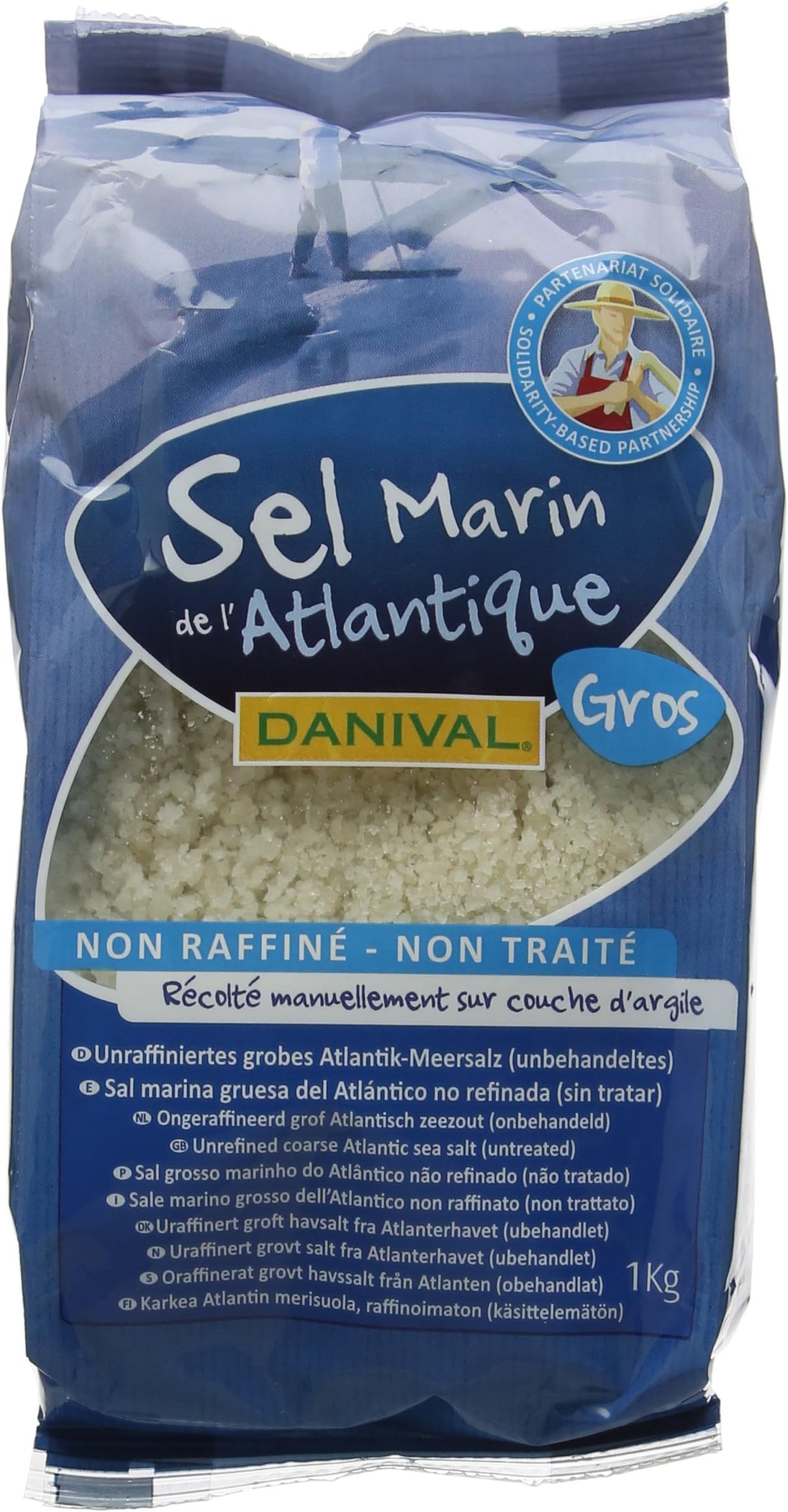 Danival Organic Unrefined Coarse Sea Salt 1 kg