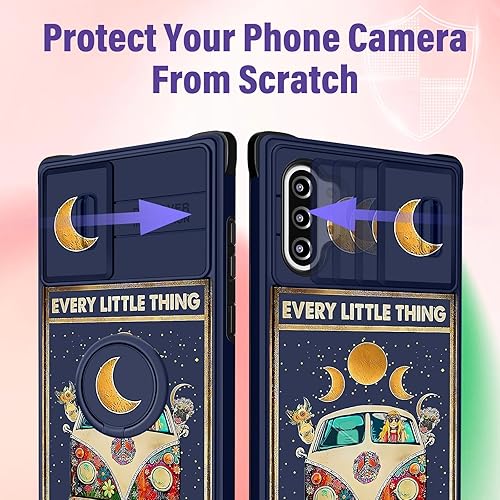 Miniatura 4 de Funda 2 en 1 para Samsung Galaxy A32 5G para niñas lindas, funda de teléfono femenina, bonito diseño de animales únicos, diseño colorido de autobús