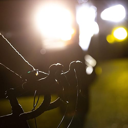 Miniatura 5 de Sun Company NightCycle - Faro LED para bicicleta, luz recargable para manillar de bicicleta con correa de silicona de fijación rápida,