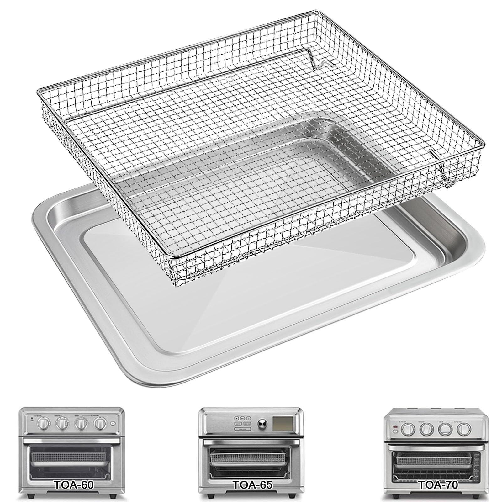 Amazon.com: Air Fryer Basket Tray Replacement for Cuisinart TOA-60