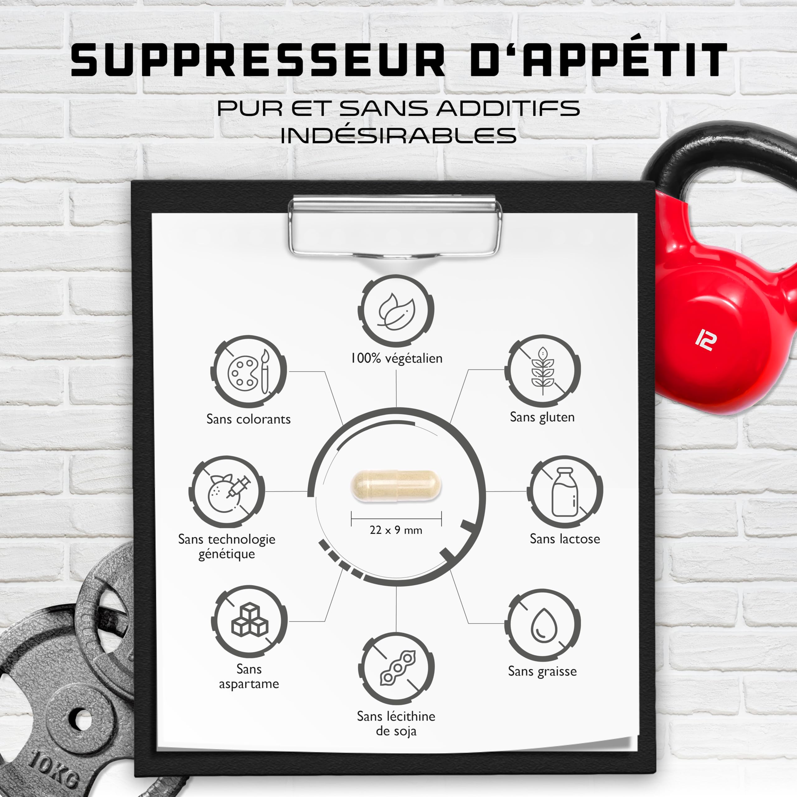 Appetite Suppressant - 270 gélules - Extrak hautement dosé avec glucomannane, extrait de thé vert, cannelle de Ceylan, extrait de saule blanc & Crom - Vegan