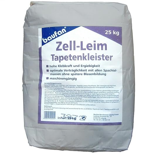 Baufan Glasvezelweefselkleefstof 16 kg Glasvezelbehang klaar