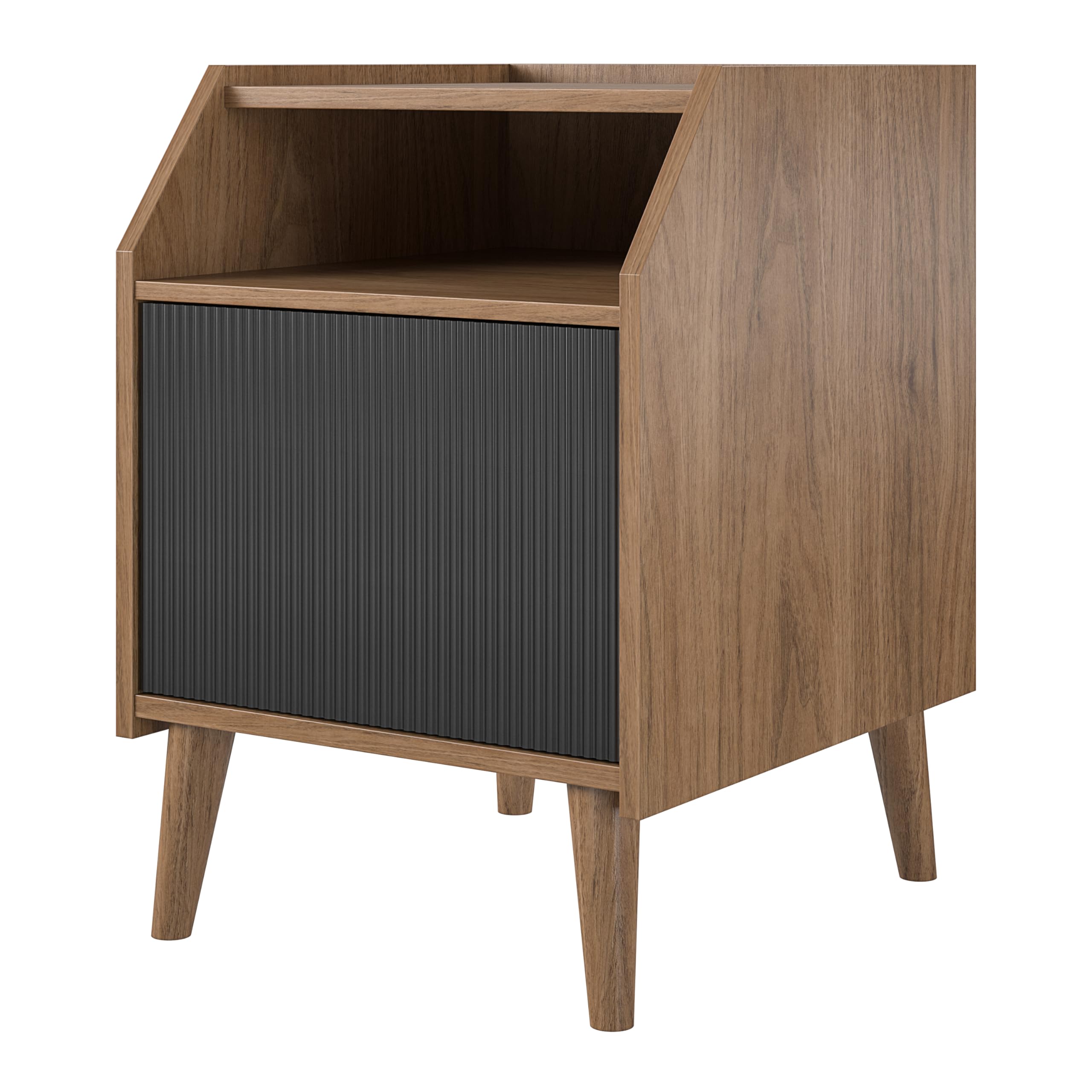 Amazon.com: Novogratz Magnolia End Table, Walnut/Black