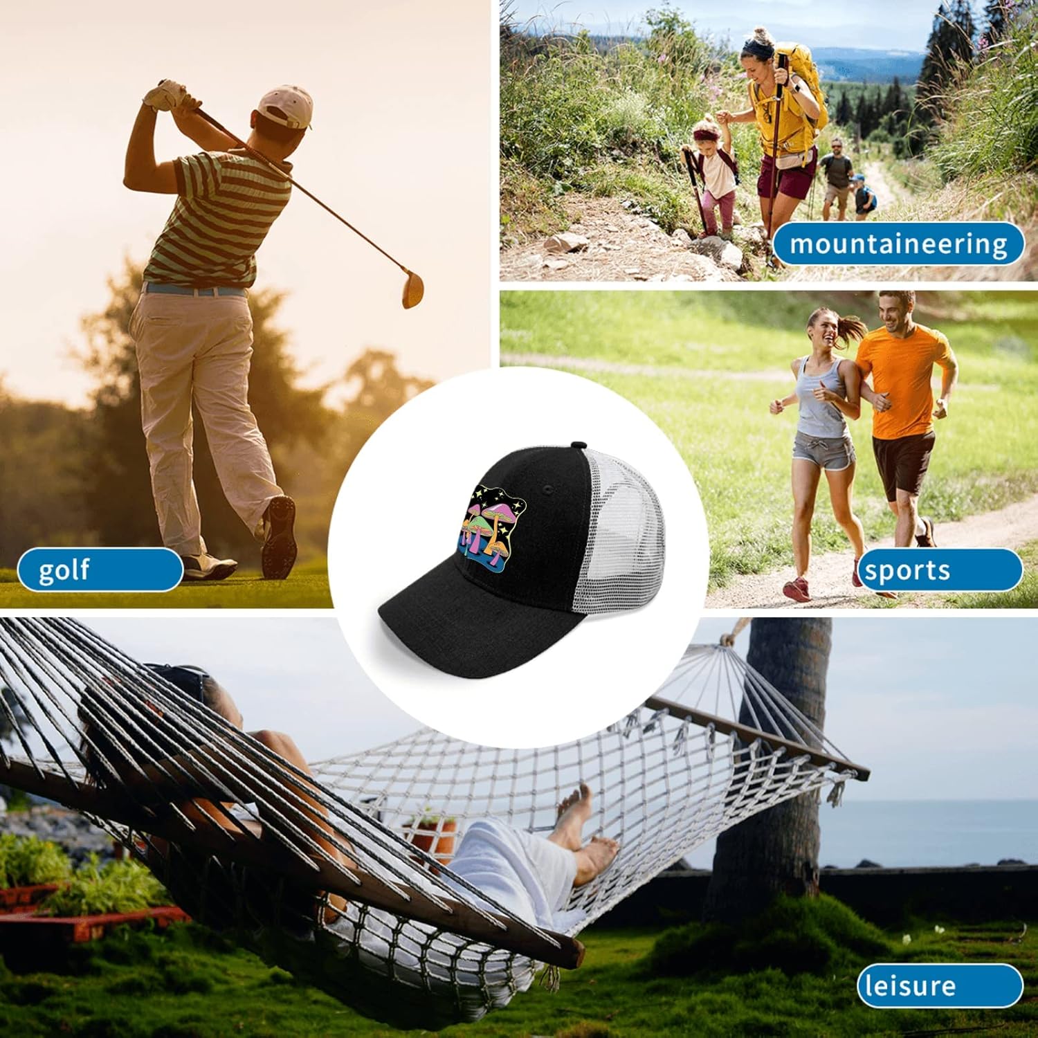 Miniatura 8 de Dad Hat Magic Mushroom Dad Hats, Vintage Hat for Men