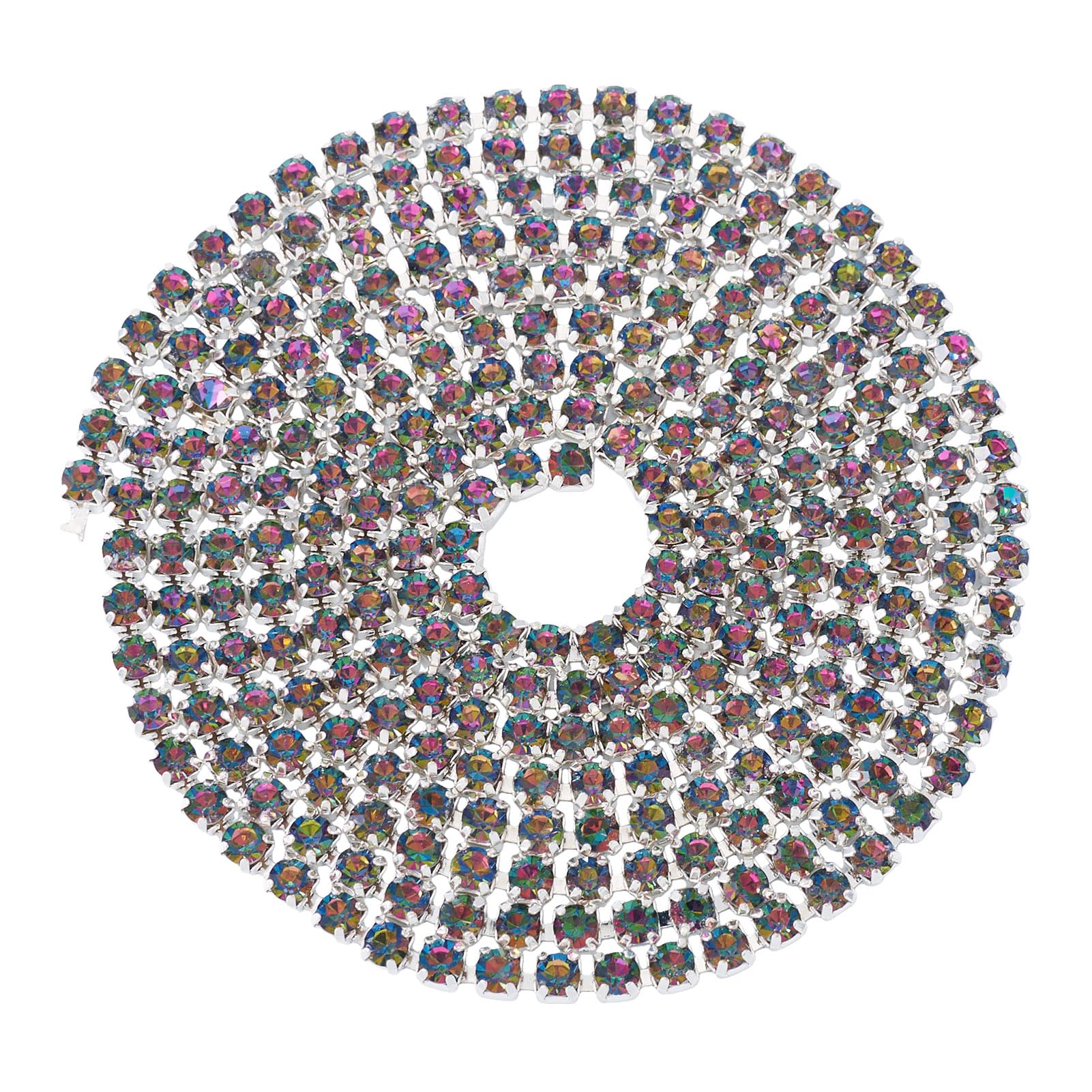 Bandes de strass bleu acier de 4,6 m pour bouquets de mariage créatifs