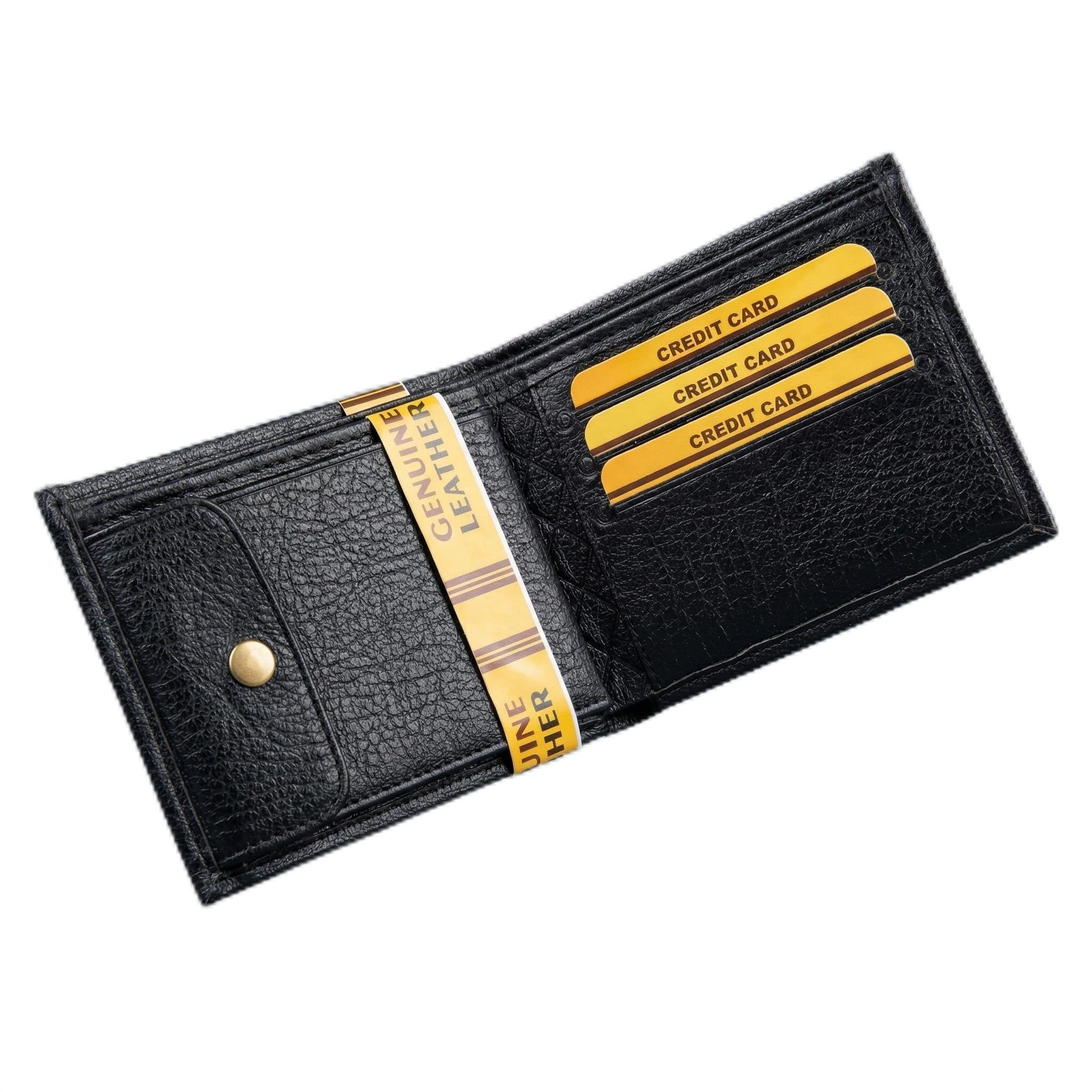 Genuine Leather Wallet for Men – Slim Bi-Fold, Coin Pocket, Multiple Card Slots & Cash Compartment | Lightweight & Durable043-image-48