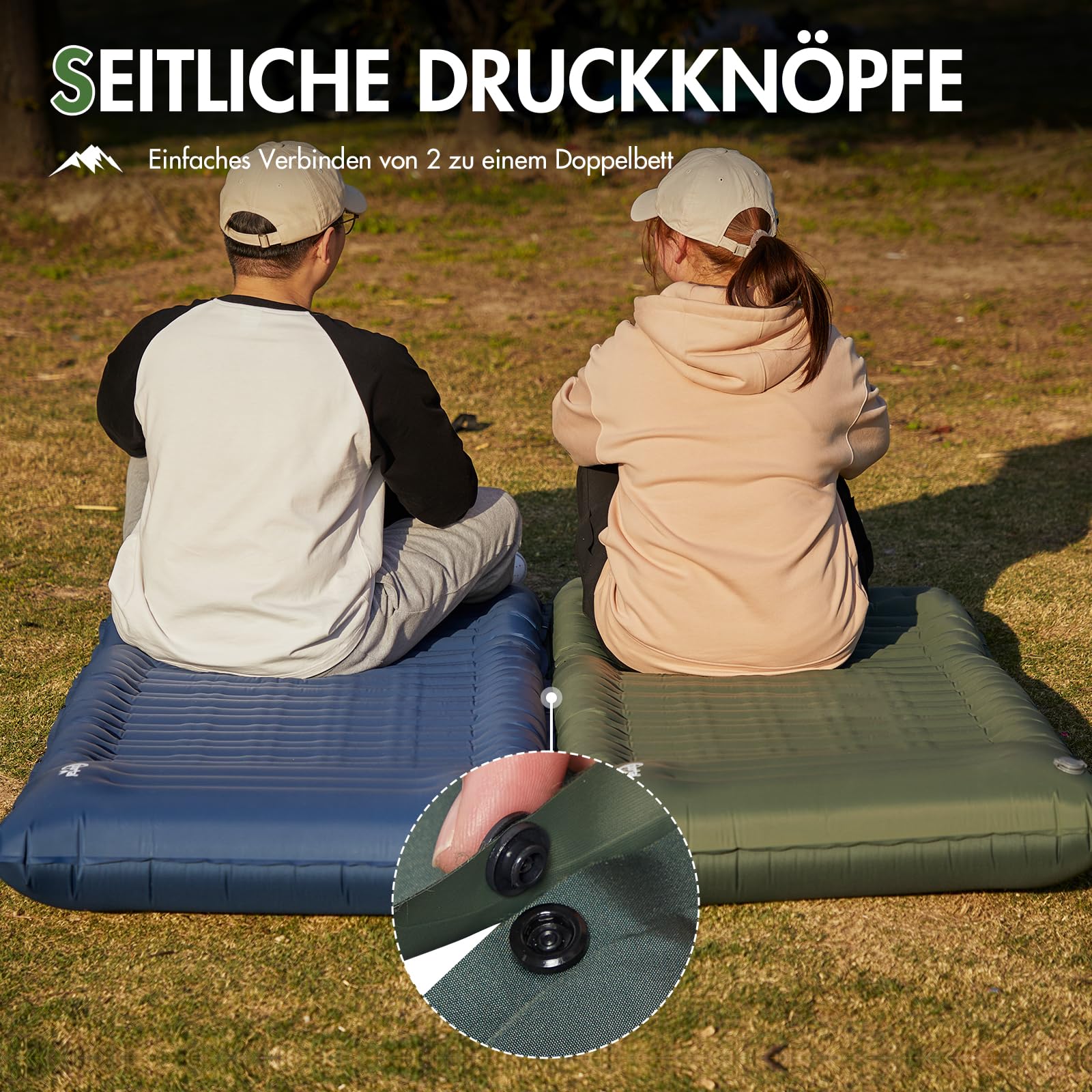 Portal Camping Isomatte 10cm Dicke Luftmatratze Utraleicht 200 * 74cm