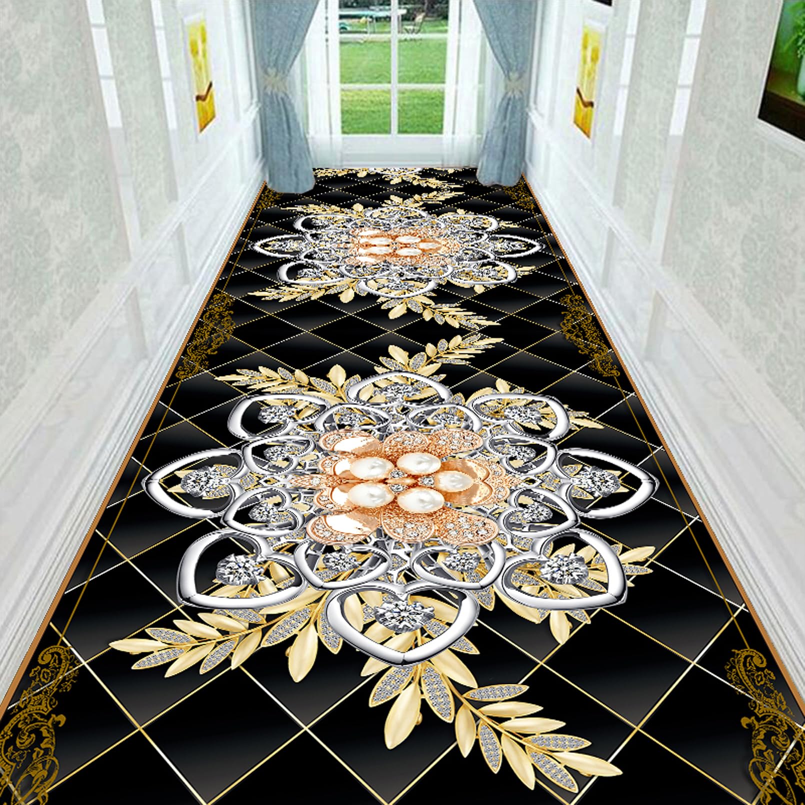 Tapis antidérapant 1,2x6m pour cuisine et canapé de salon