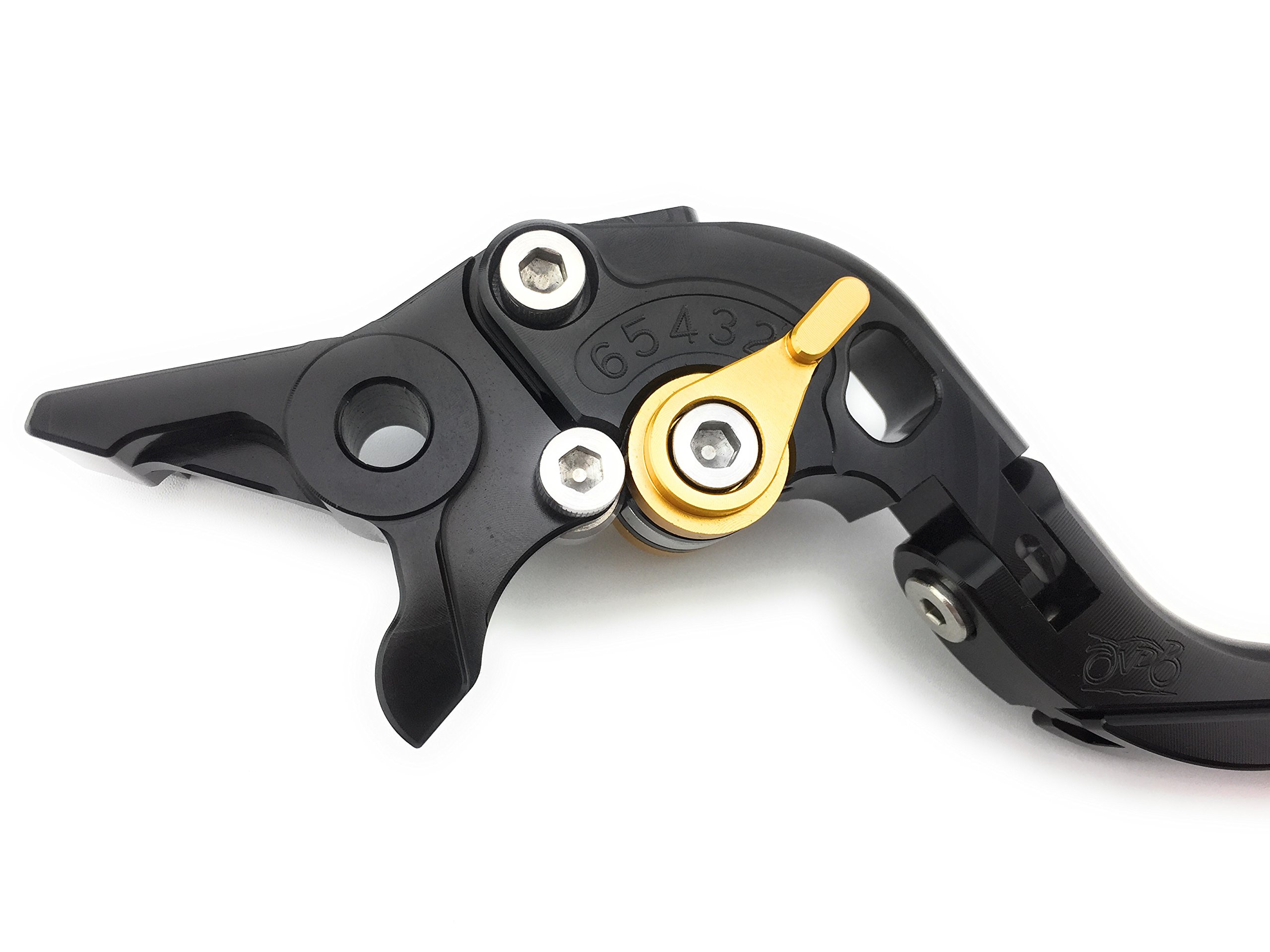 avdb-moto Coppia di leve regolabili e pieghevoli CNC Compatibile con Daytona 675R 2011 – 2017