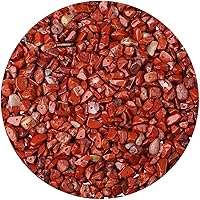 Vista 19 de LAIDANLA Cuentas de piedra de chip de jade blanco de 400 unidades, cuentas de piedra natural de 5 a 8 mm, piedras curativas irregulares de cristal