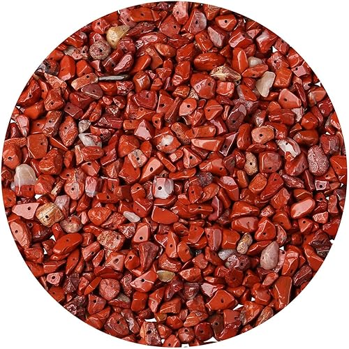 Miniatura 19 de LAIDANLA Cuentas de piedra de chip de jade blanco de 400 unidades, cuentas de piedra natural de 5 a 8 mm, piedras curativas irregulares de cristal