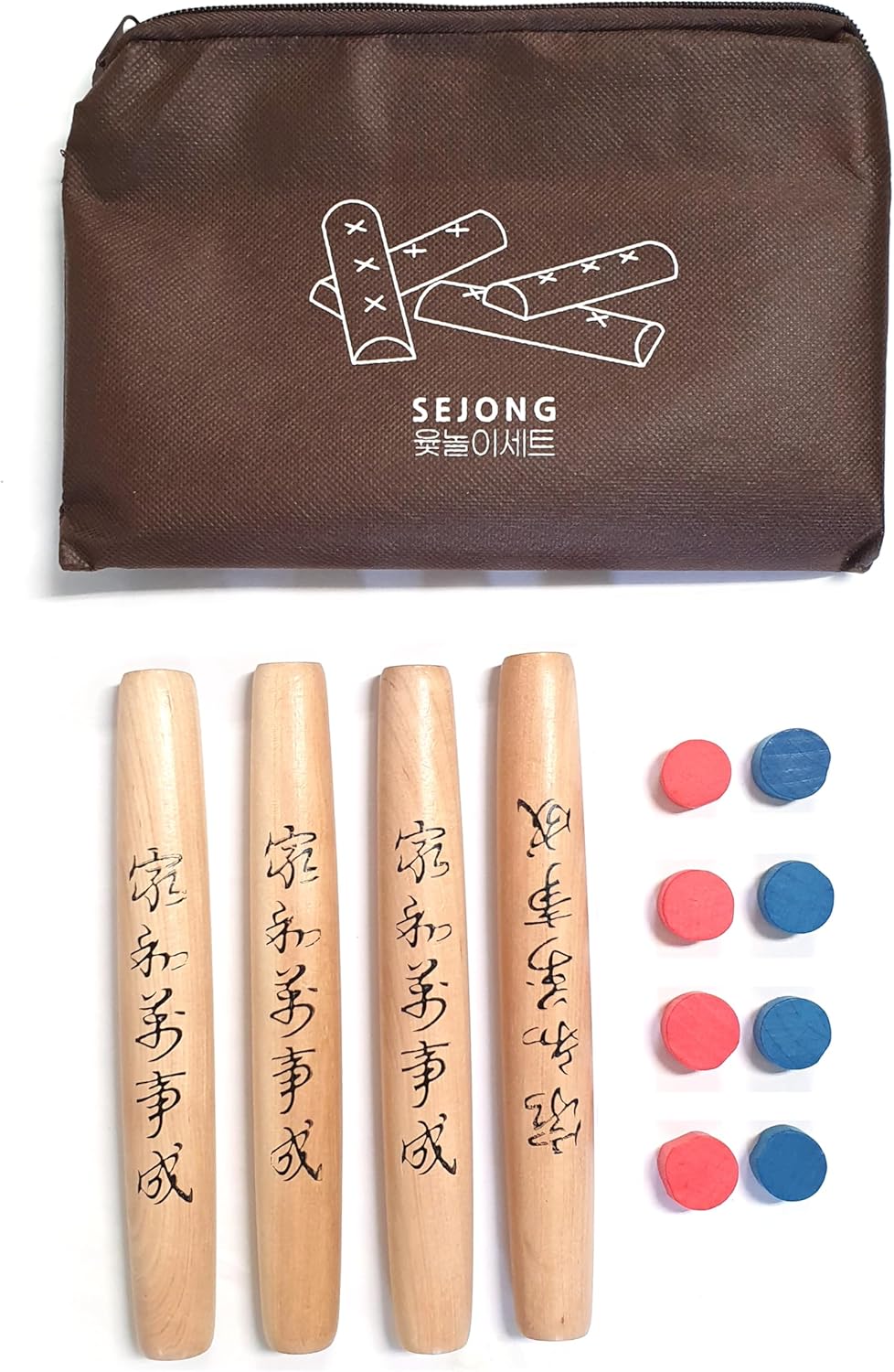 DEAD SKIN YUTNORI Korean Board Games 윷놀이 Floor Games for Family, Adults, Party, Strategy Wood Stick Games Premium Wood