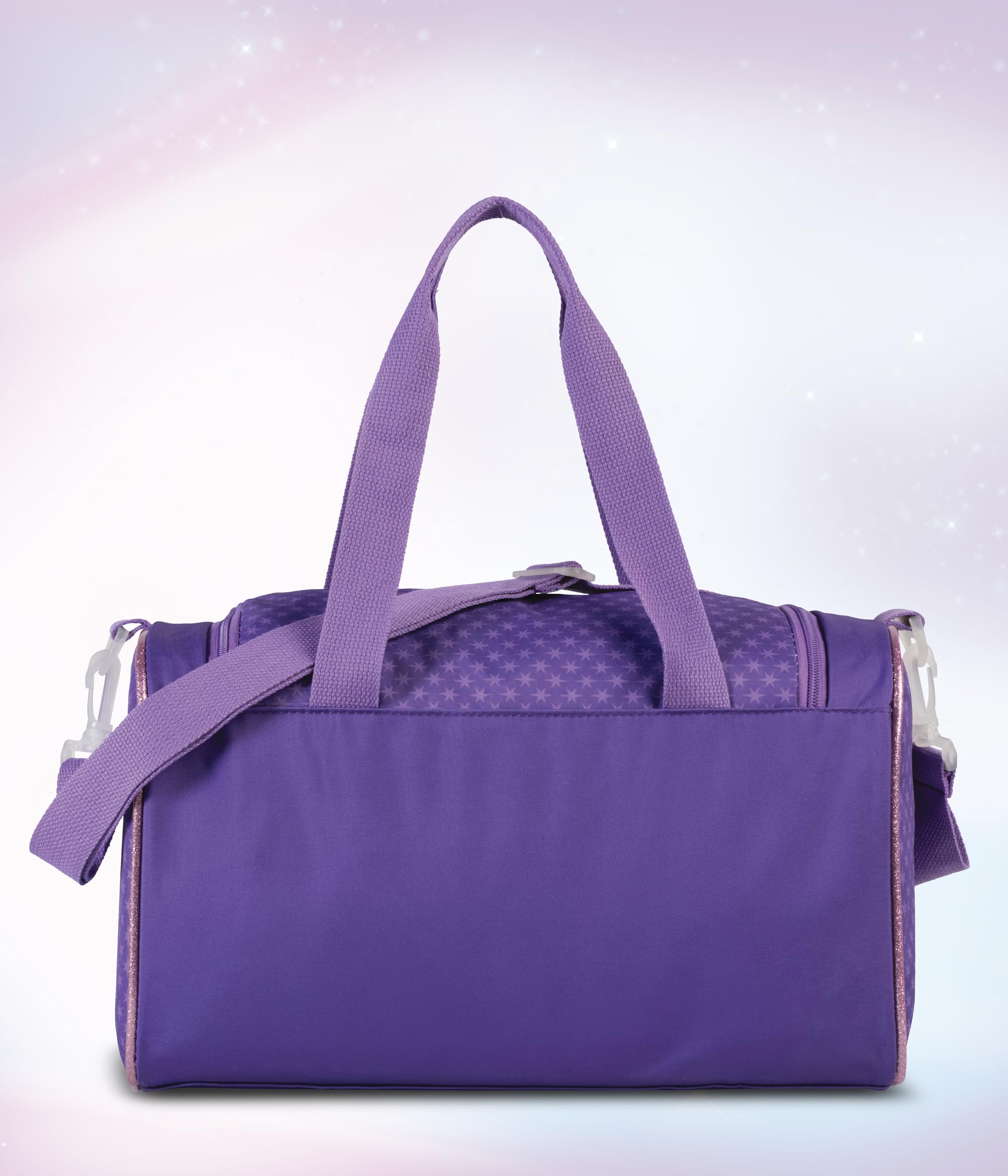 Unicorn Academy Borsa sportiva da bambina, 12 l, con scomparto principale con cerniera e tasca anteriore, tracolla regolabile e 2 manici, design unicorno viola, 22 x 36 x 19 cm, 320 g, borsa leggera