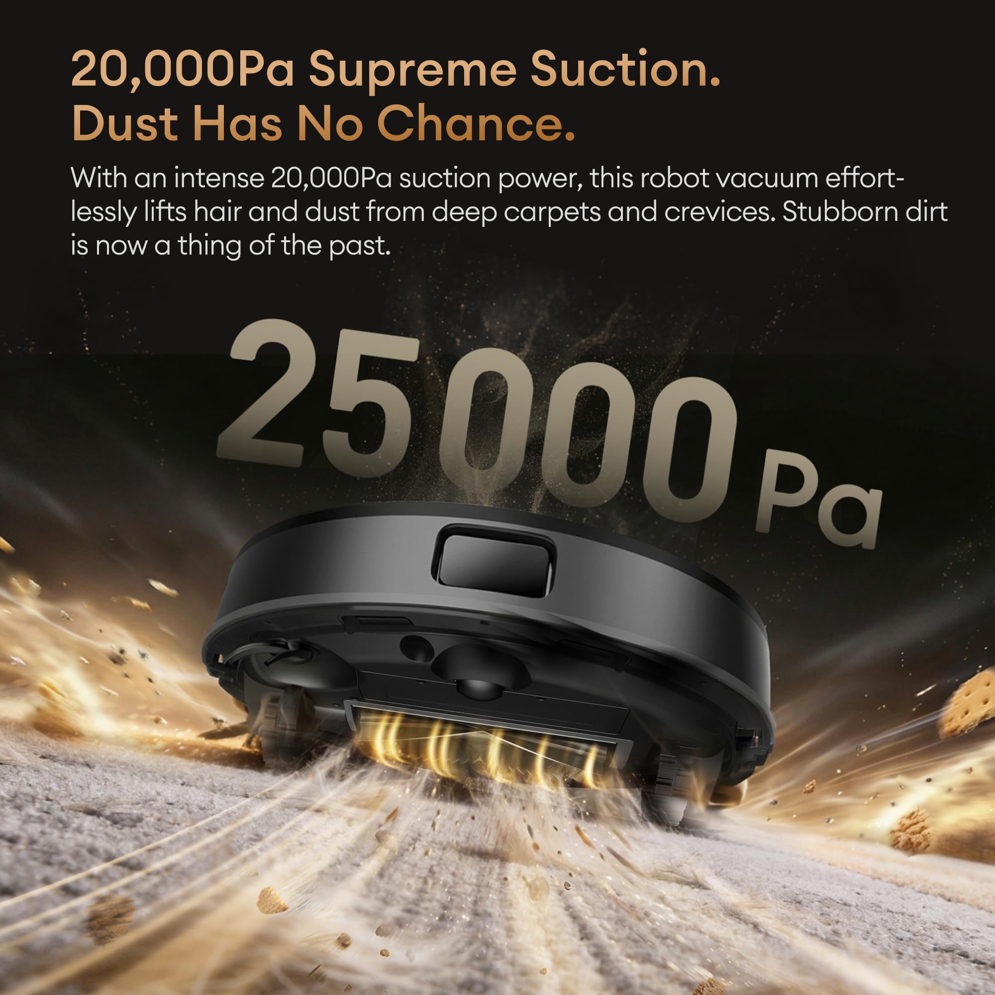 Ultenic MX50 Robot odkurzająco-mopujący 2w1, Automatyczna stacja czyszcząca All-in-One, do 180 min autonomii, Cicha praca ≤60 dB, WiFi/Alexa/Google Home, Do podłóg twardych i dywanów