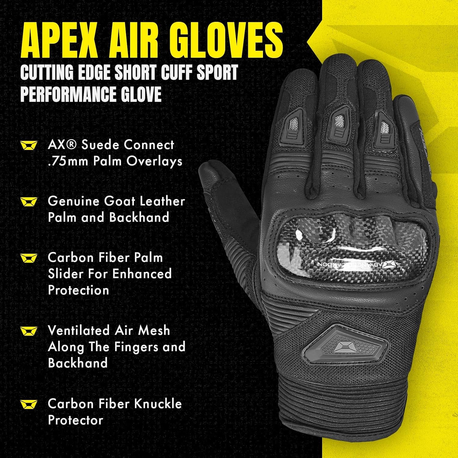 cortech Apex Air Motorcycle Gloves - Image 6