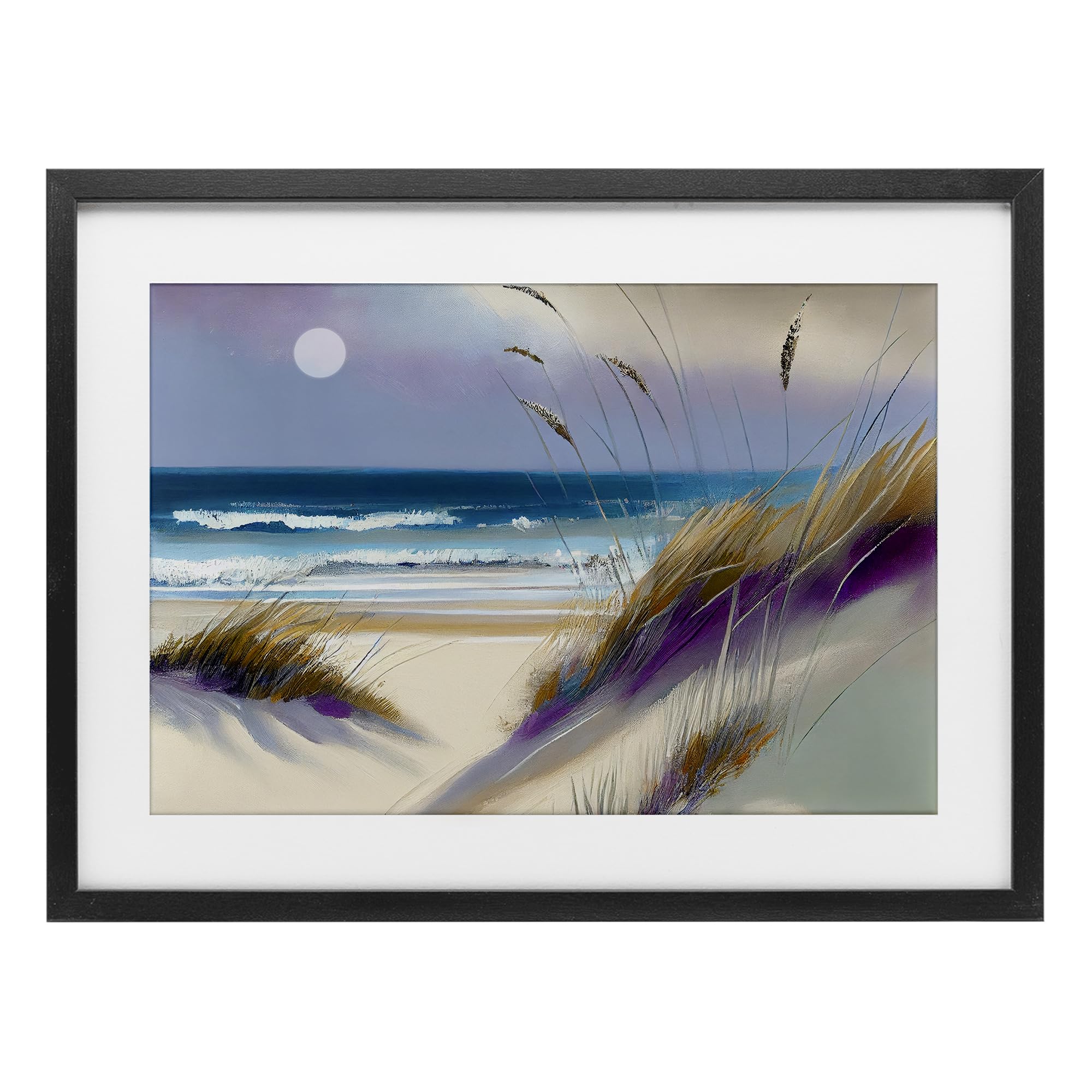 Affiche encadrée Stupell Industries Beach Dunes Serenity par Sasha 14x20 cm