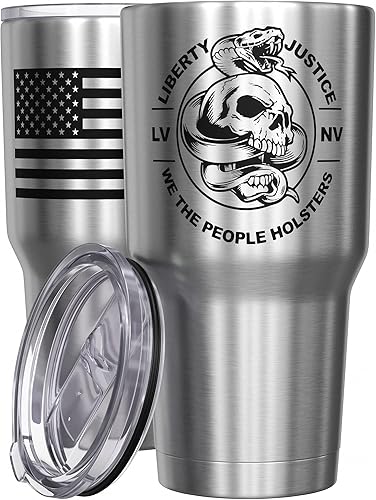 Vista 26 de We The People Holsters - Vaso térmico de 30 onzas, 0% Liberal, Negro