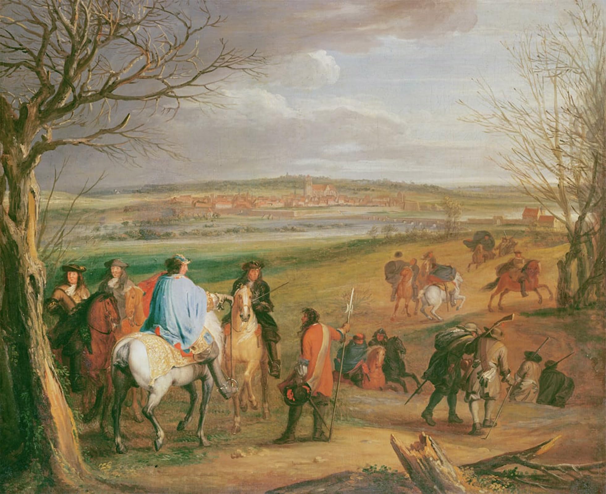 Toile Louis XIV devant Dôle de Charles Le Brun - Impression dart 60x90cm