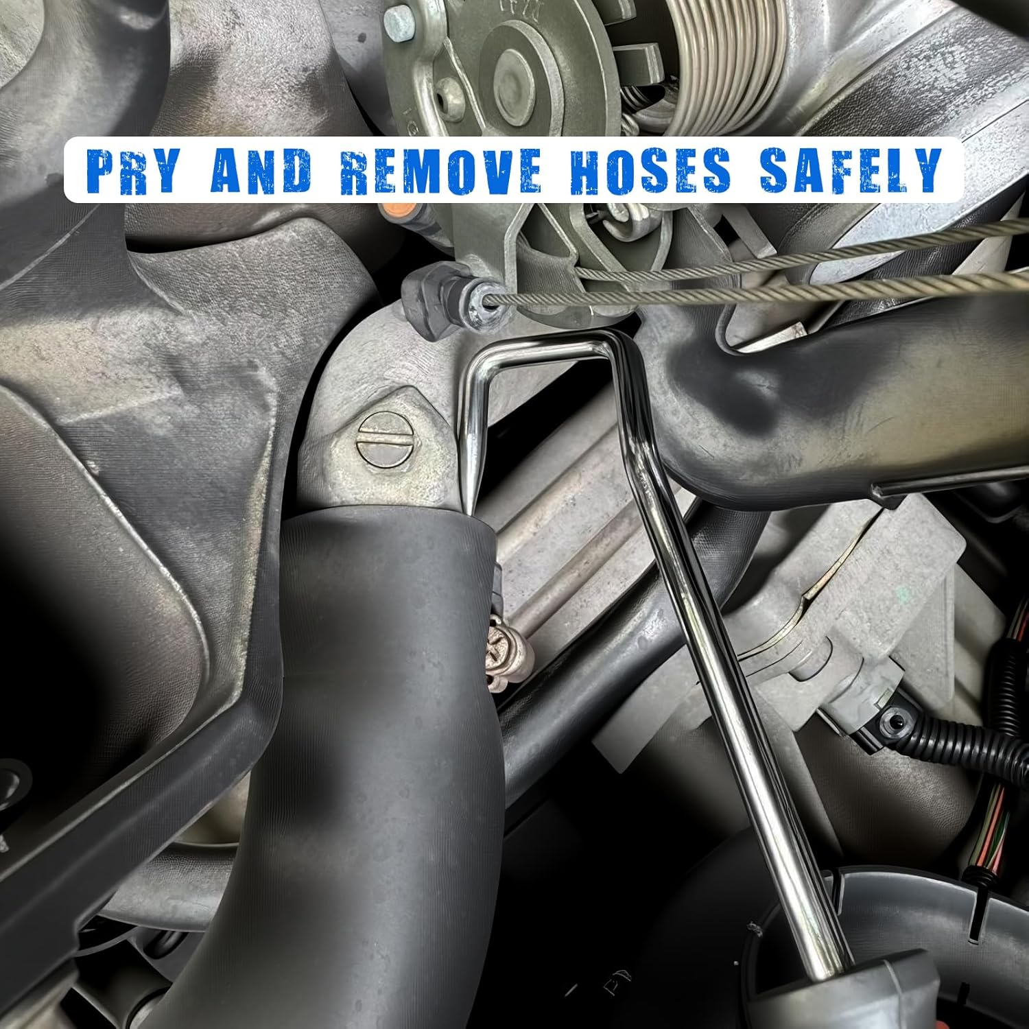 4PCS Long Reach Hose Clamp Pliers Tool Set - Flexible Wire Radiator Hose Clamp Remover for Automotive Coolant, Heater, Water Hose - Image 7