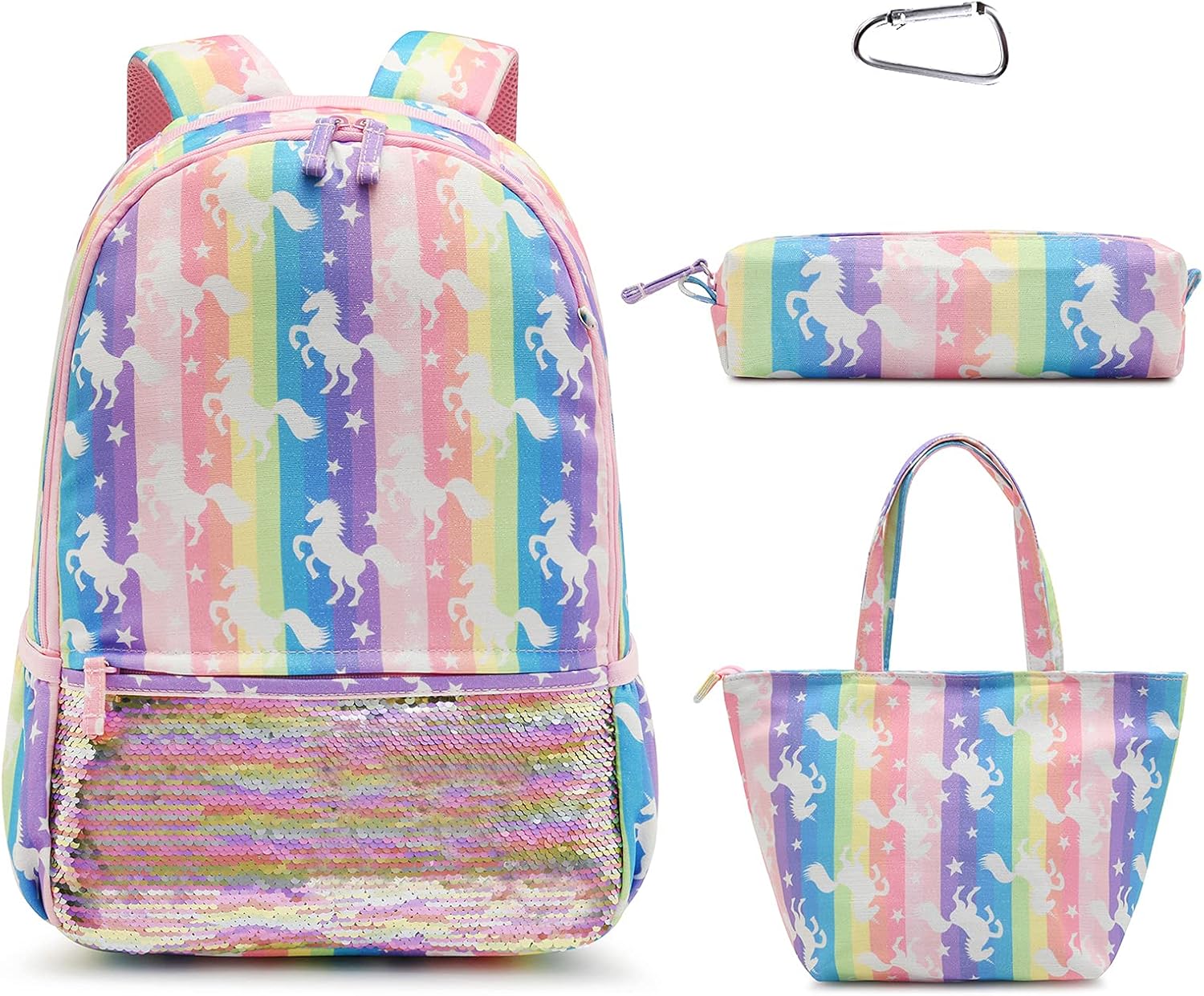 Backpack for Girls Backpack With Lunch Box Toddler Hiking Backpack Set ...