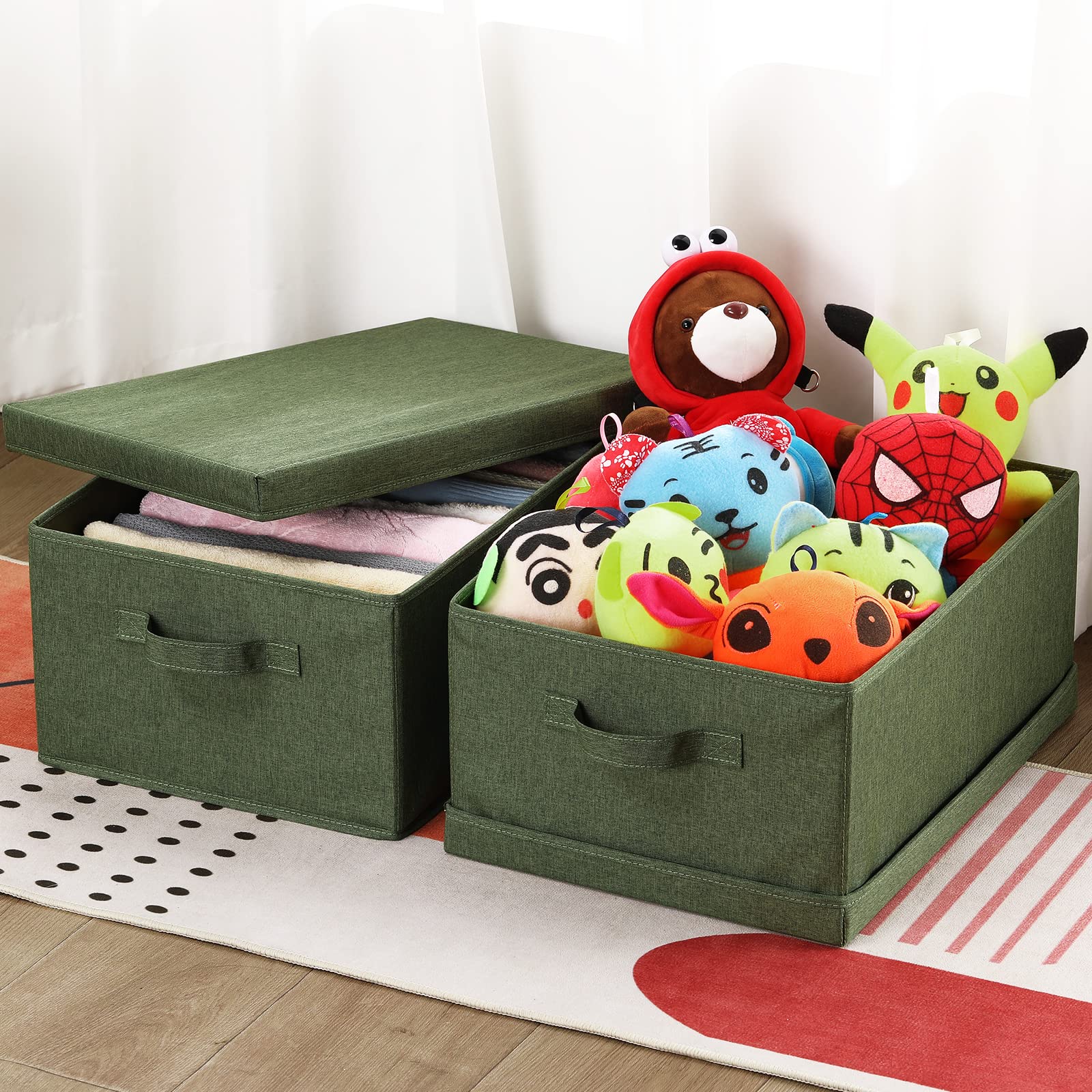 Best Storage Bins With Lids 2026: 5 Stackable Picks 1 HOONEX Storage Bins with Lids for Organizing, Pack of 2, Storage Boxes with 2 Ca — product photo