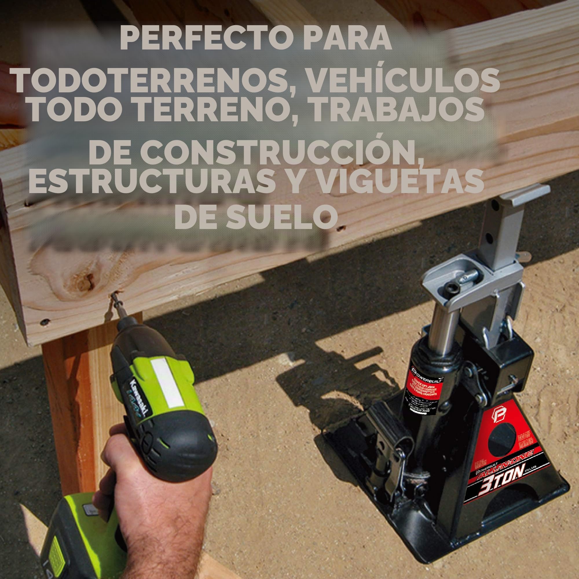 Powerbuilt 640912 All-In-One 3-Ton Bottle Jack with Jack Stand