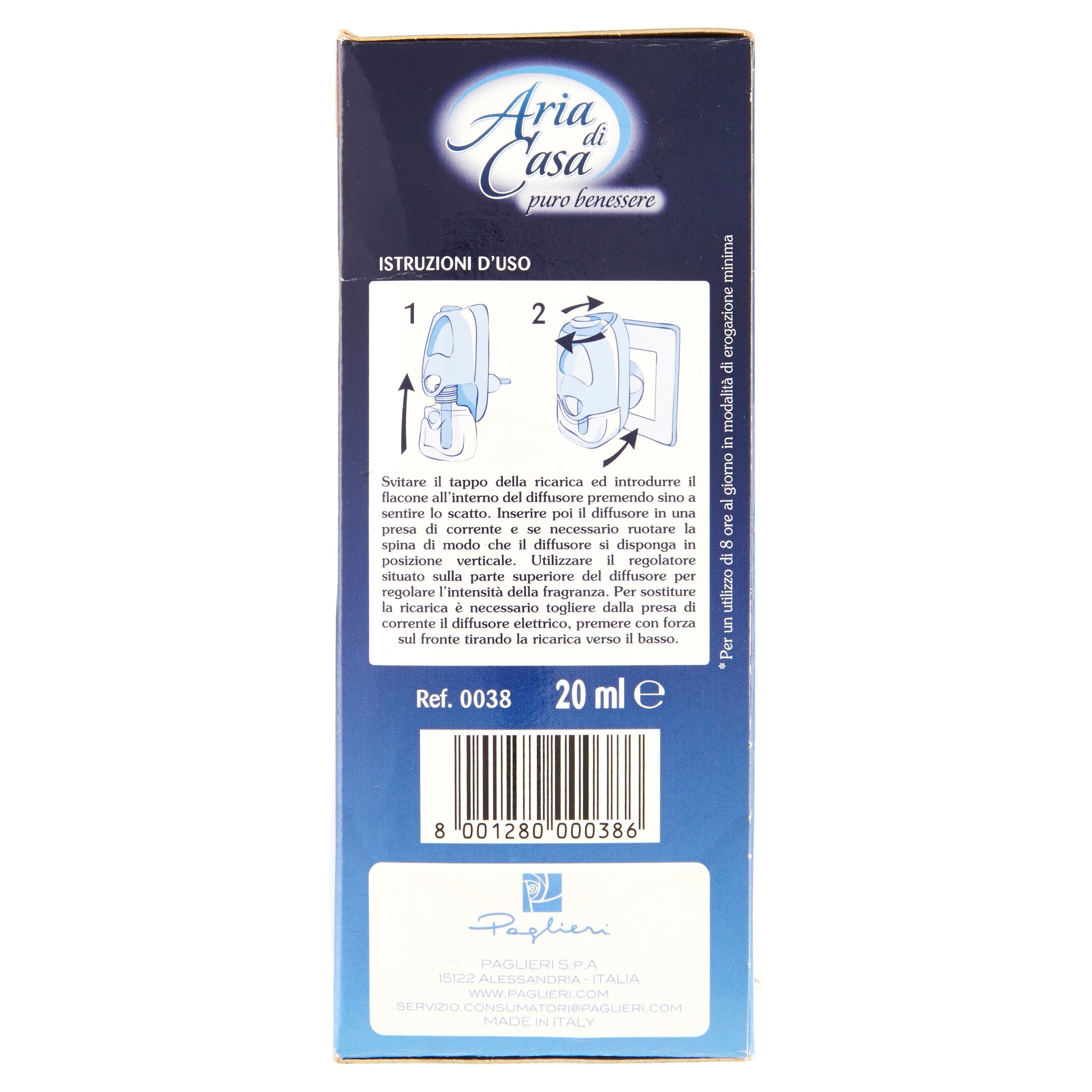 Felce Azzurra Deodorant Umwelt Elektro – 6 Packungen mit je 1 x 20 ml – insgesamt: 120 ml