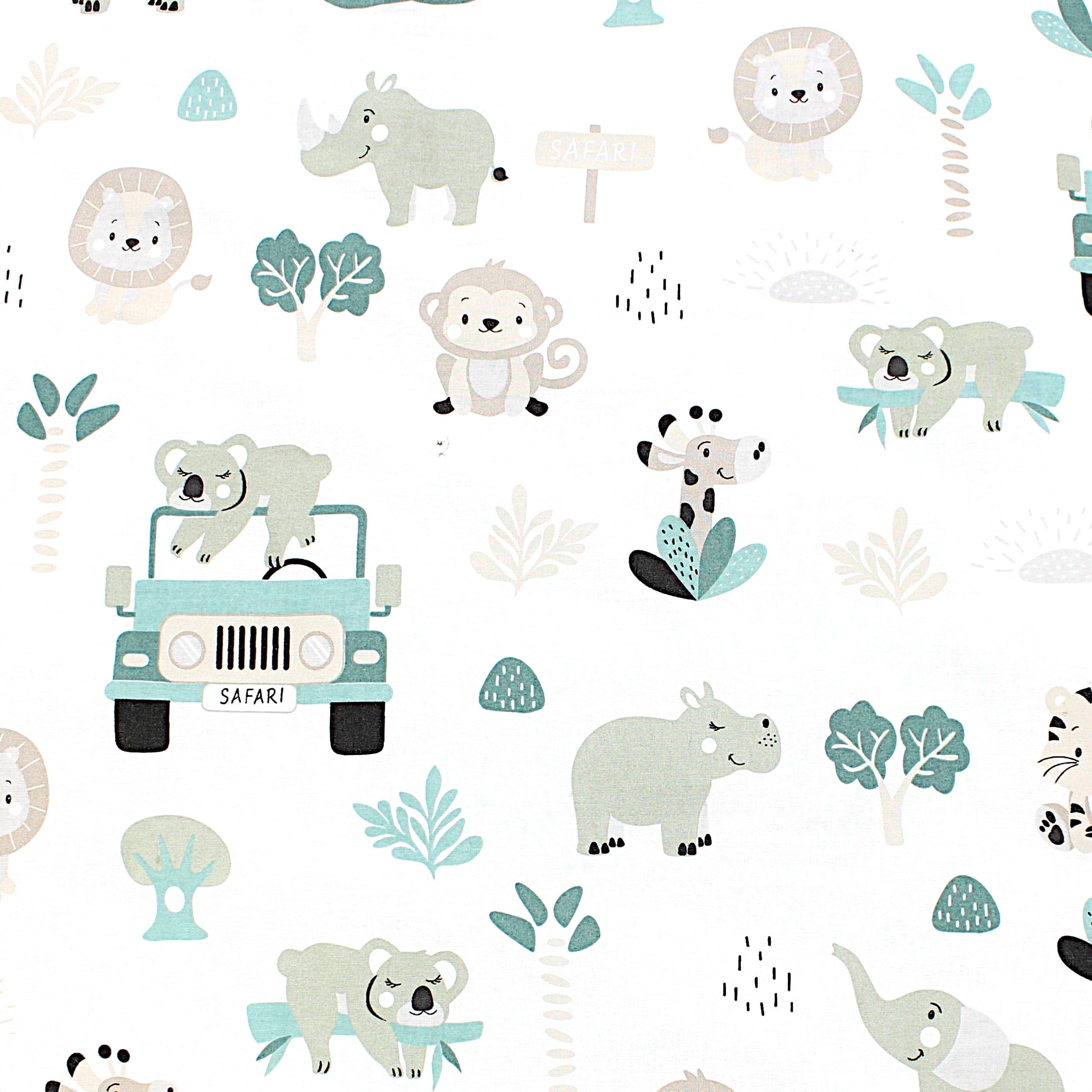 TupTam Baby Play Mat Manta para Niños Pequeños 120 x 120 cm Manta de Juego Grande para Niños Acolchada XXL, Zoo Verde — view 7