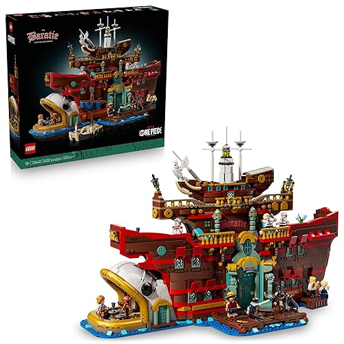 LEGO ONE Piece The Baratie Floating Restaurant Building Set for Adults - Collectible Building Blocks for Anime Fans, 18+ - Arts and Crafts DIY Kit W/10 Minifigures - Gift Idea for Birthdays - 75640