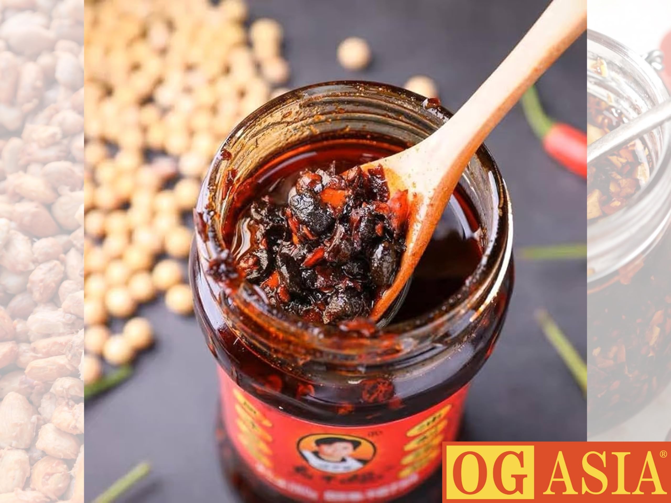 Lao Gan Ma Chile crujiente en aceite Clásico picante 210 g