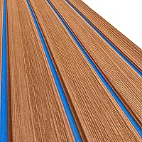 Vista 48 de HZshark Piso de lancha de espuma EVA autoadhesiva de 6mm antideslizante, alfombra marina de teca para lancha, almohadilla de cubierta de espuma