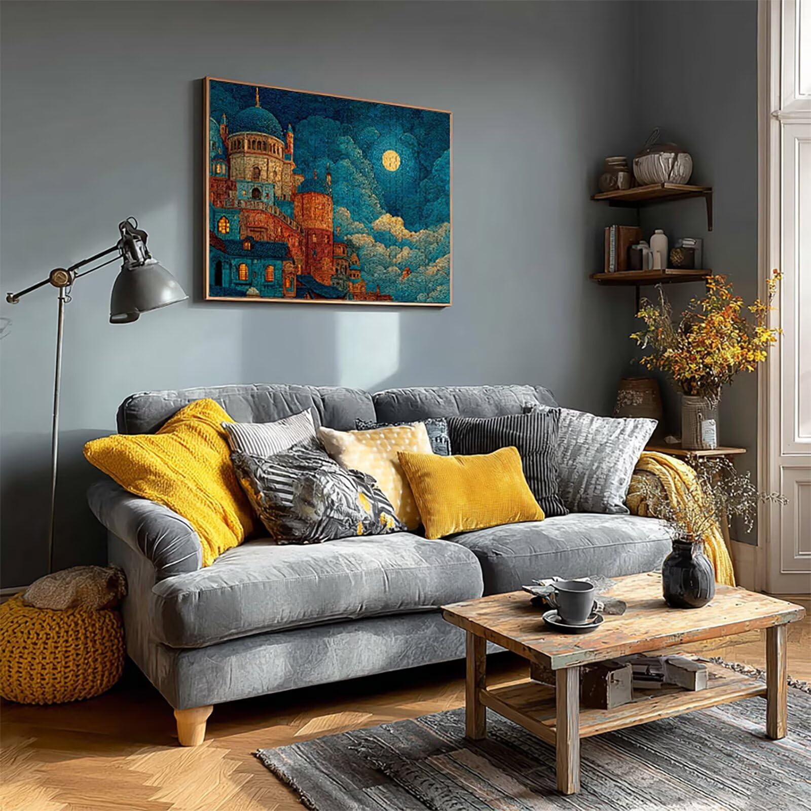 Puzzle 3000 elementów dla dorosłych, architektura, drewniane puzzle, 122 x 81 cm, części ściśle do siebie pasują, dla mężczyzn, kobiet, starszych seniorów, dekompresji, dekoracja letnia, prezenty