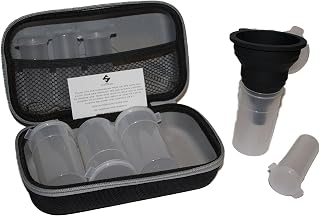 Powdered Supplement Case (Gray) - Portable Protein Powder Supplement Container - BPA Free