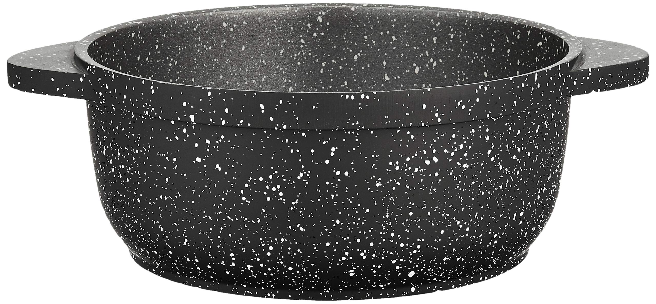 Amazon Brand - Solimo Die Cast Aluminium Non-Stick 5 Layer Coated Casserole | 20cm, 2200 ml | Induction Friendly | Rice Pot, Stew Pot, for Cooking | Black 3