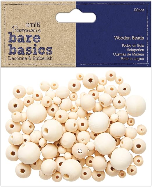 Papermania Wooden Embellishments, Natural, N Applicable