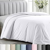 California Design Den White Queen/Full Duvet Cover - Good Housekeeping 2025 Award Winner, 400TC 100% Cotton Sateen, Breathable with Button Closure & Corner Ties