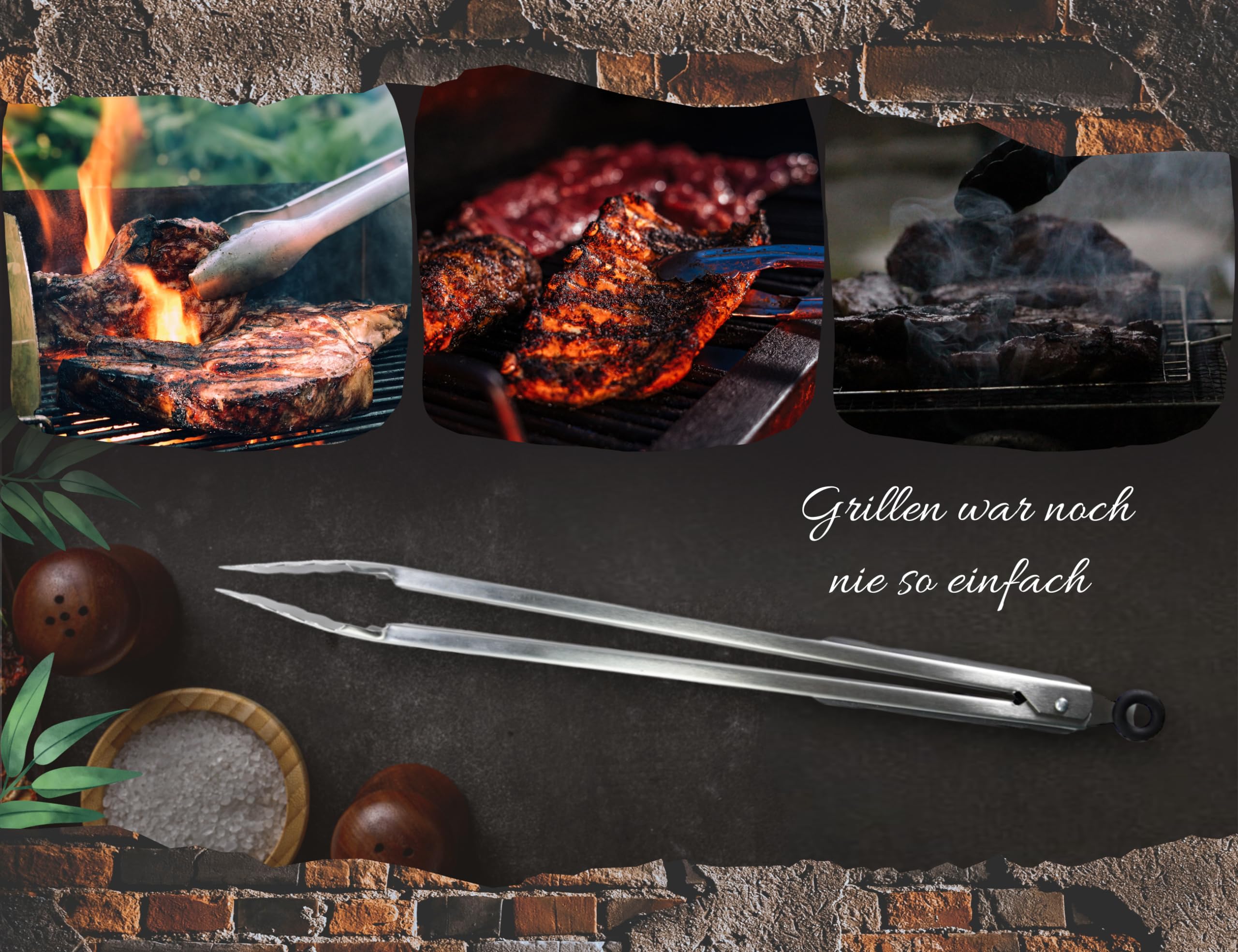 Maletín para barbacoa personalizado, juego de utensilios para barbacoa, resistente a la corrosión, ergonómico y elegante, 15 piezas para hombre
