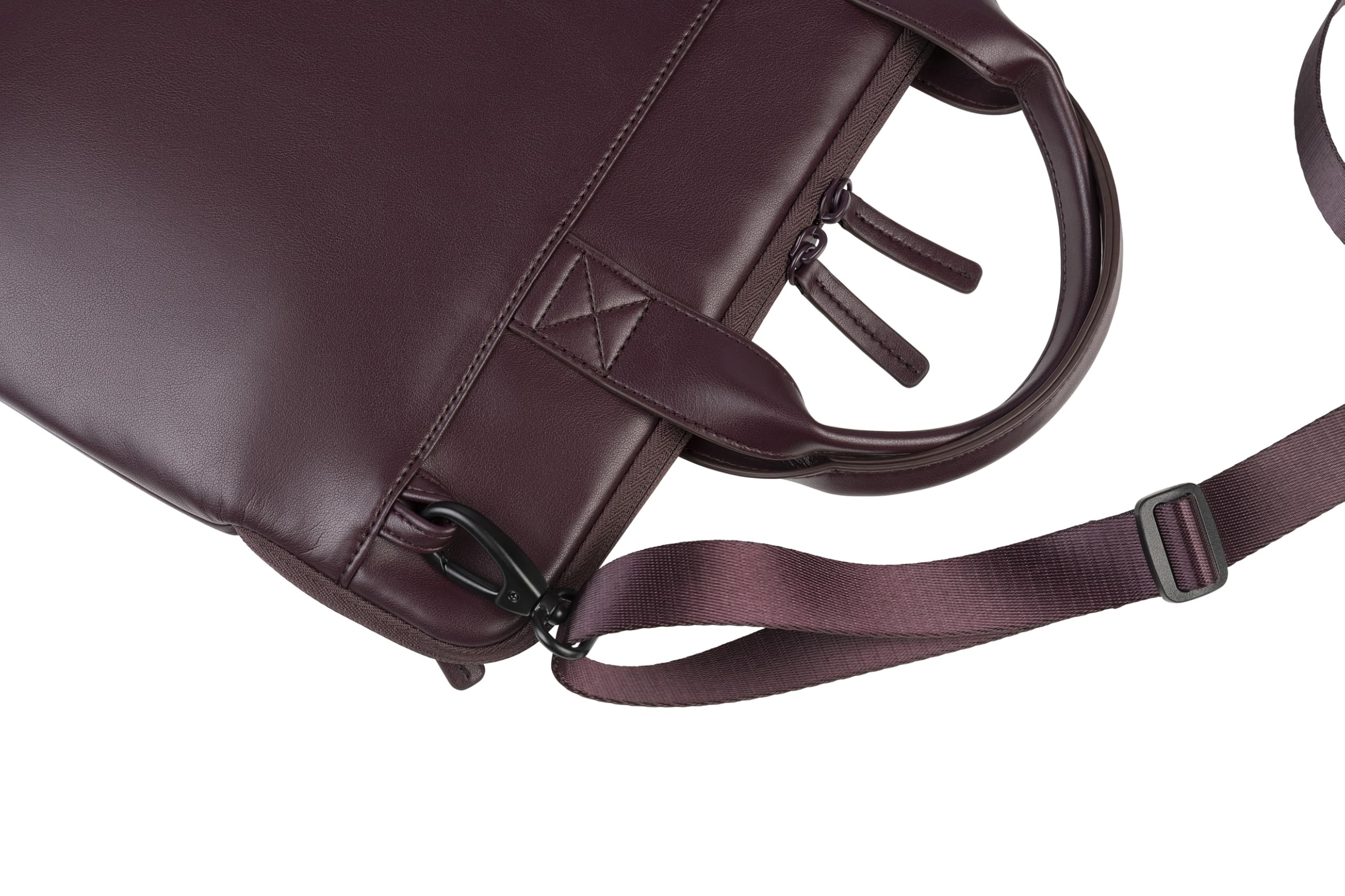 Tucano ISOTTA - Borsa sottile per computer portatile, compatibile con MacBook Air da 35,6 cm (14") e 38,1 cm (15"), in pelle PU, con tracolla
